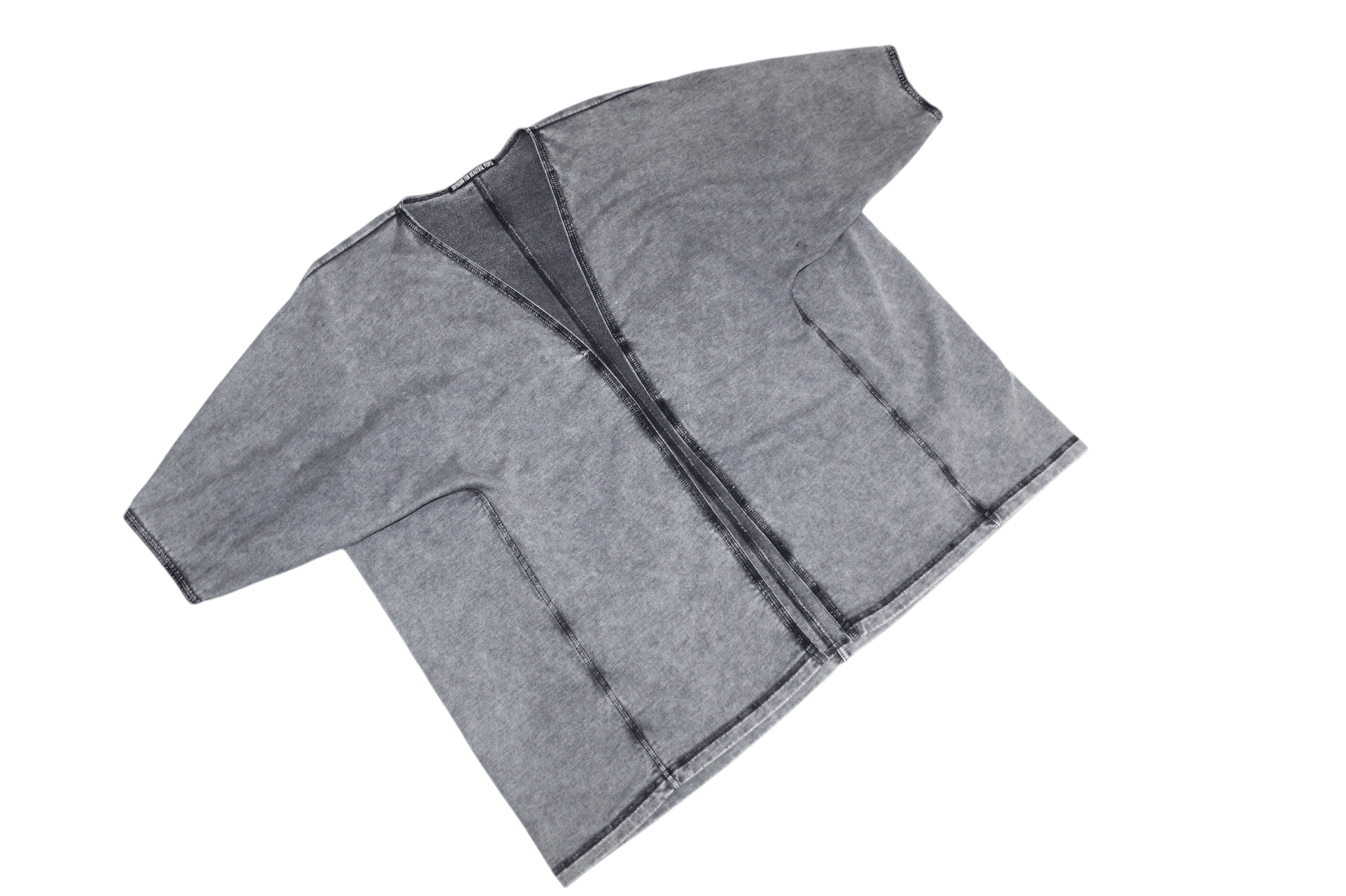 DRYKORN DRYKORN Charcoral Garments Dyed Poly Cotton Baggy Kimono Size US S / EU 44-46 / 1 - 1 Thumbnail
