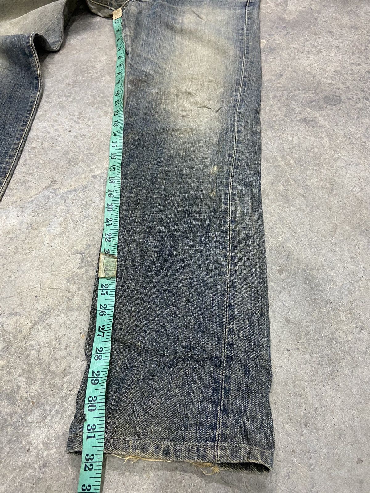 Beauty Beast Vintage Edwin Jeans Distressed Denim if 6 was 9 edwin 505ZZ Size US 33 - 17 Thumbnail