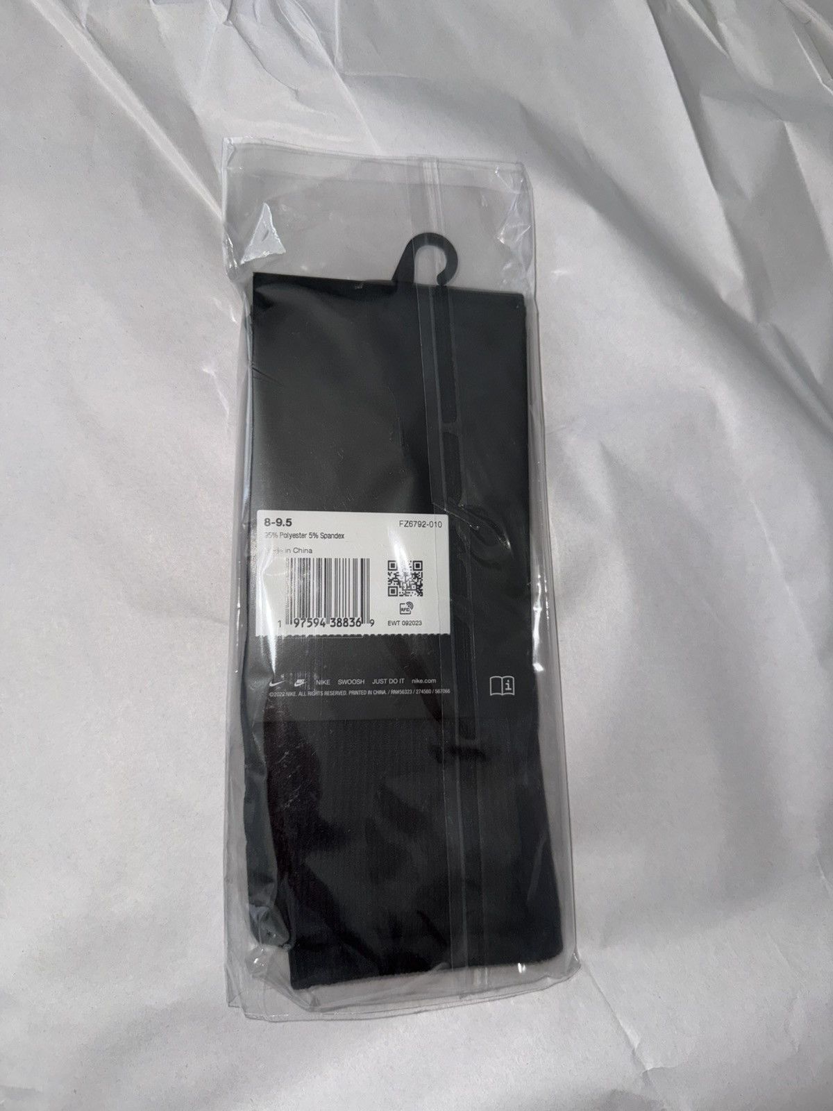 Nike × Supreme Supreme Nike Spark Crew Reflective Sock Black Size ONE SIZE - 2 Thumbnail