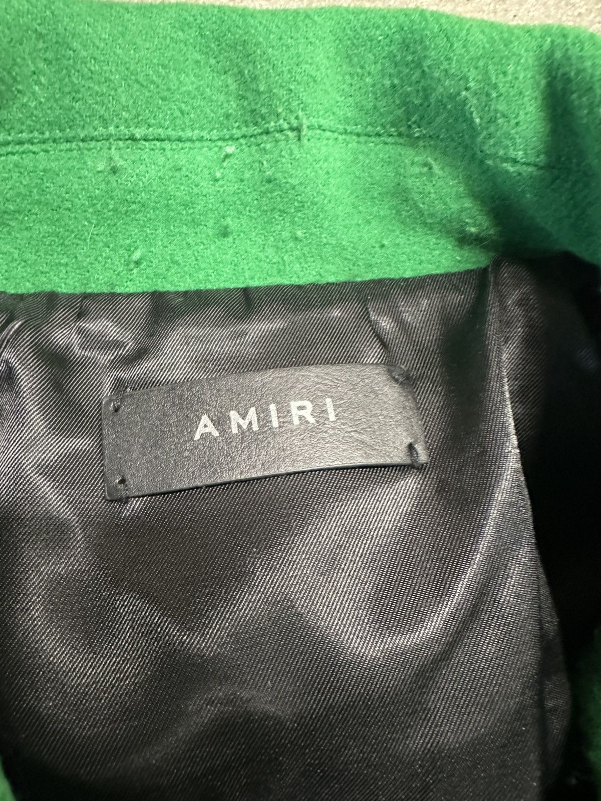 Amiri Amiri bones varsity jacket green Size US M / EU 48-50 / 2 - 3 Thumbnail