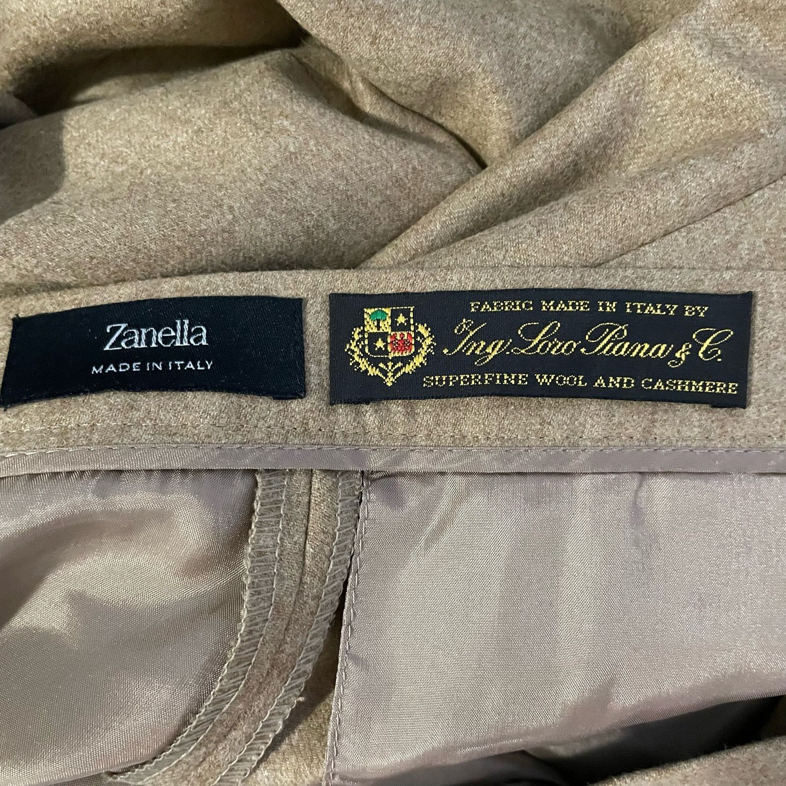 Loro Piana × Zanella Zanella x Loro Piana Tan Trousers 6 Womens Cashmere Straight Size 28" / US 6 / IT 42 - 5 Thumbnail