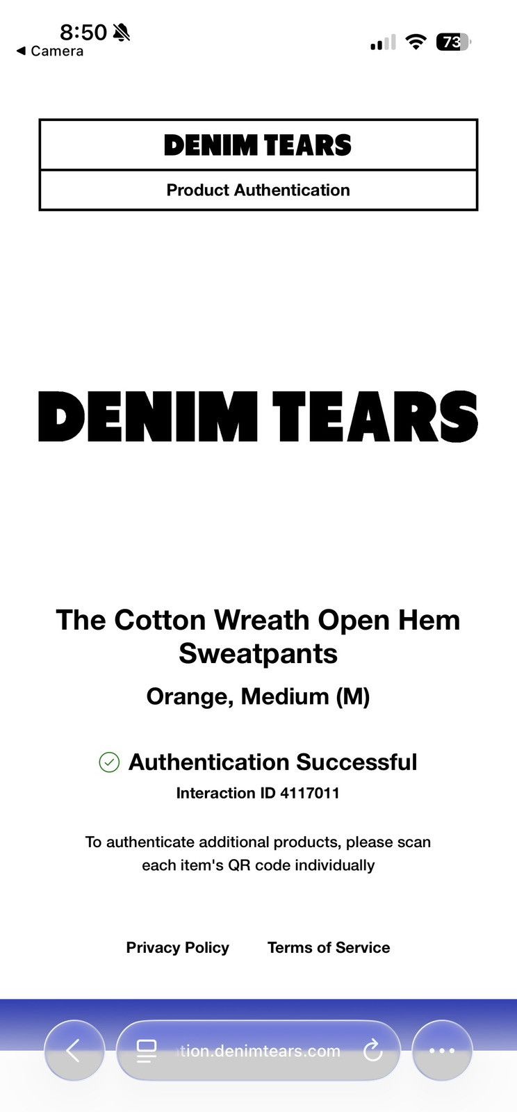 DENIM TEARS Denim Tears Cotton Wreath Sweatpants Orange (NWT) Medium Size US 32 / EU 48 - 6 Thumbnail