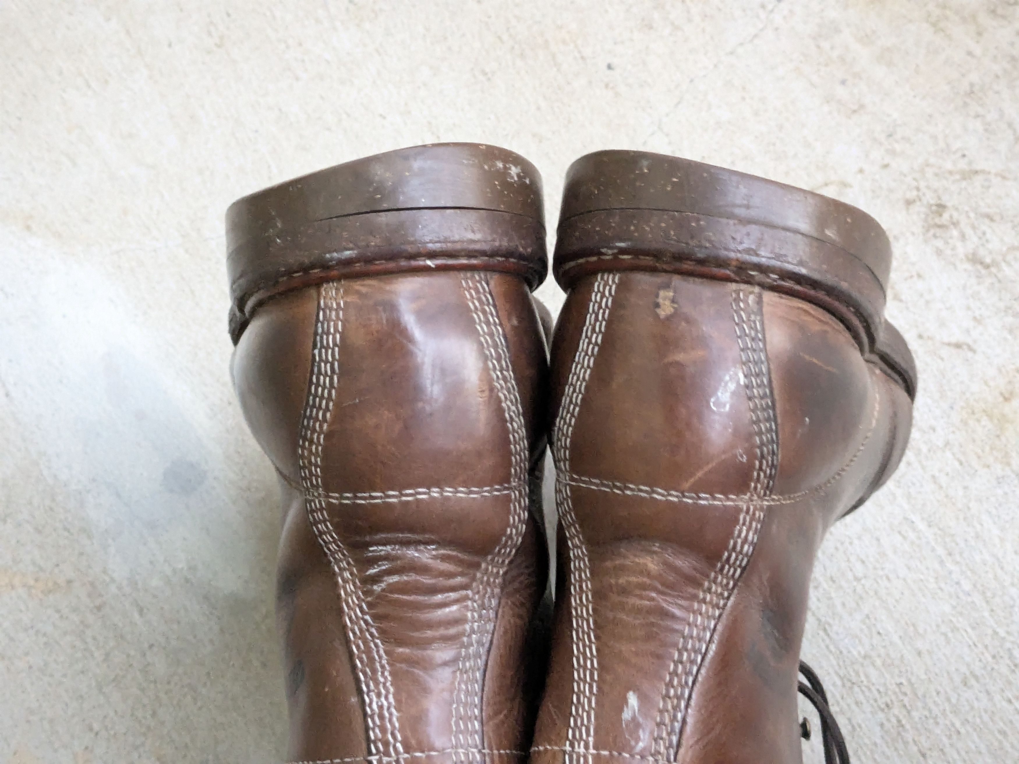 Chippewa × Vintage Chippewa Boots Brown 10 Leather Rubber Combat Work Vibram Size US 10 / EU 43 - 13 Thumbnail