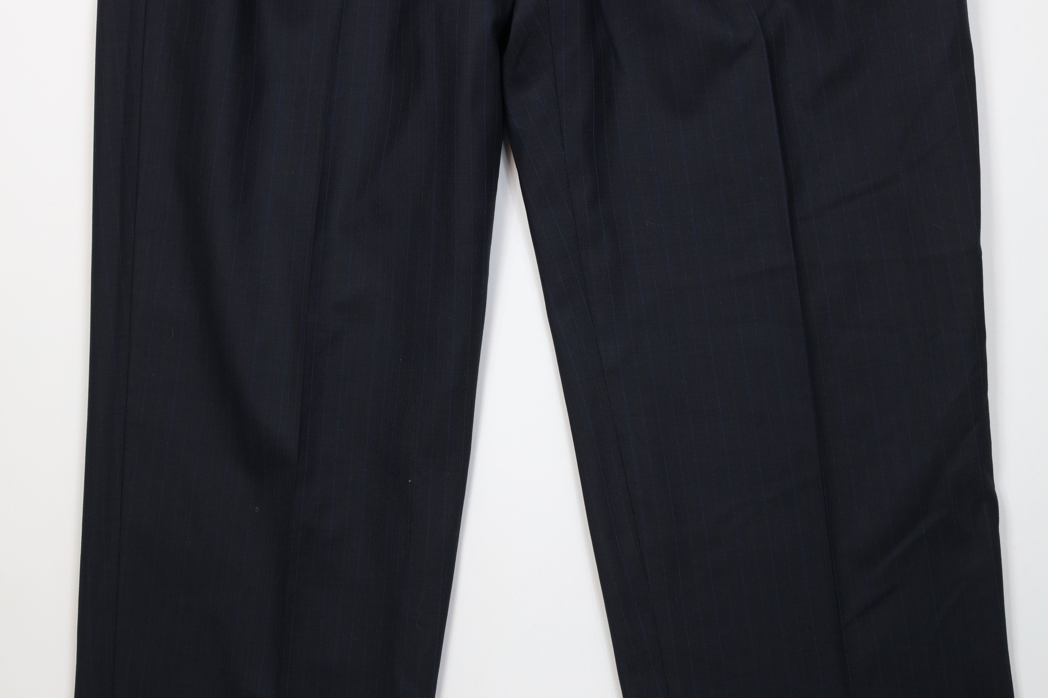 Vintage Vintage 90s Streetwear Pinstriped Wide Leg Chino Pants Size US 36 / EU 52 - 3 Thumbnail