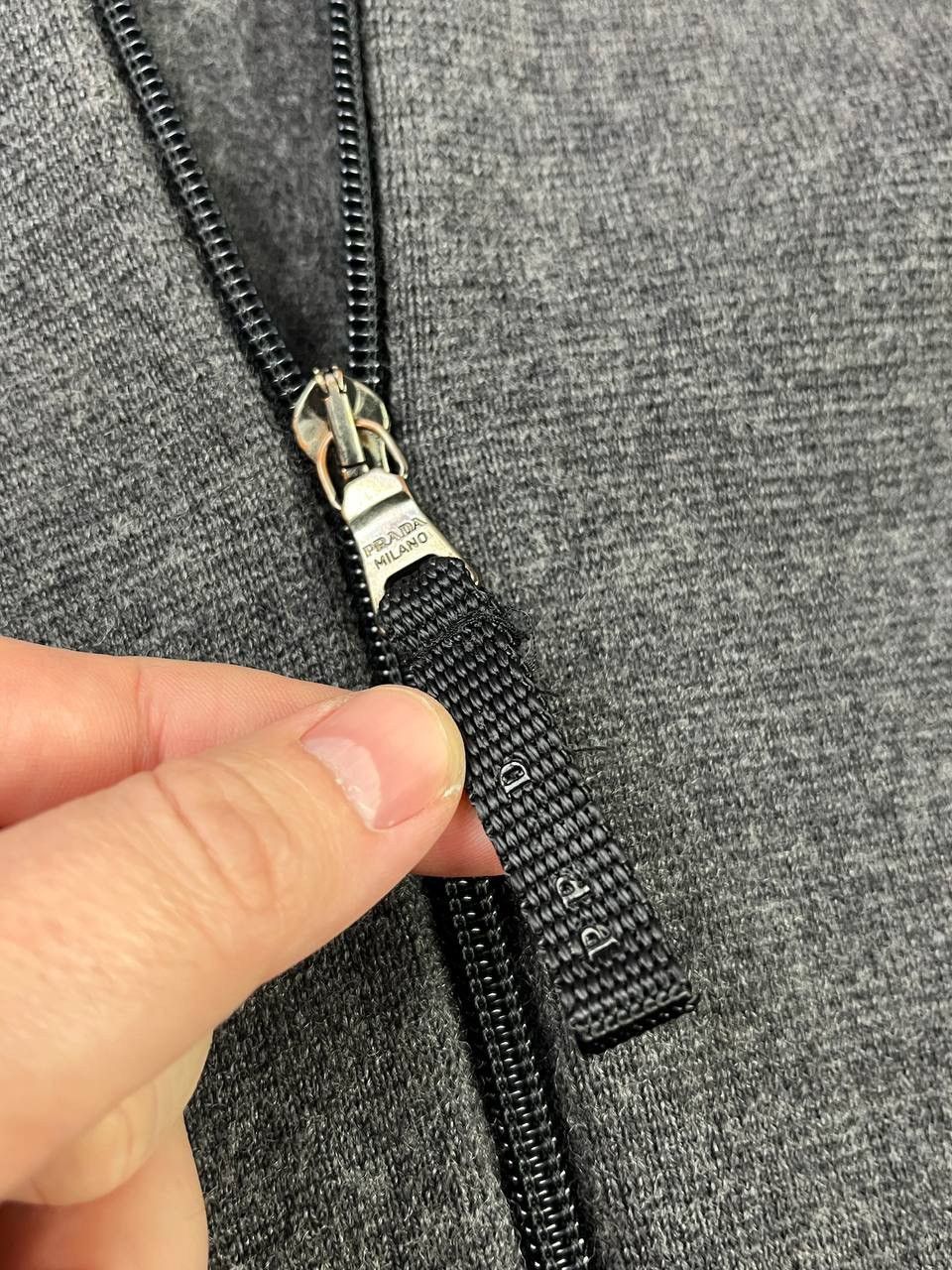 Prada Vintage🔥Prada Ribbed Wool Knit Full Zip Hoodie Size US S / EU 44-46 / 1 - 8 Thumbnail