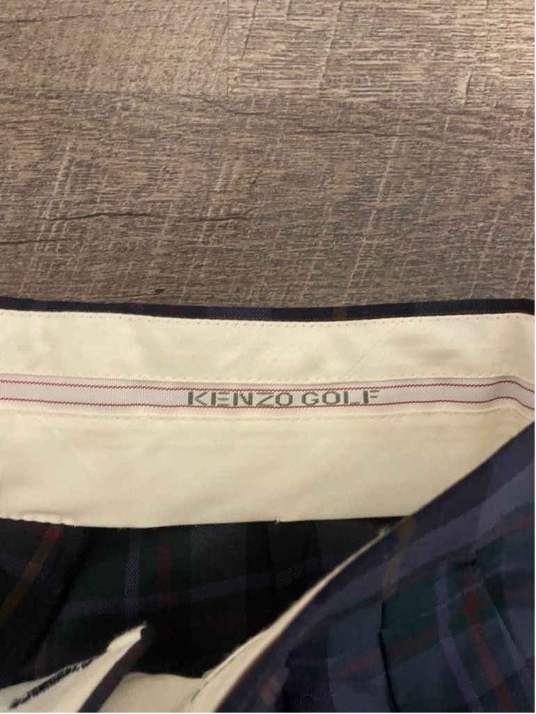 Kenzo VINTAGE Men's Kenzo GOLF Plaid Pants Size 30 Blue Green Size US 30 / EU 46 - 3 Thumbnail