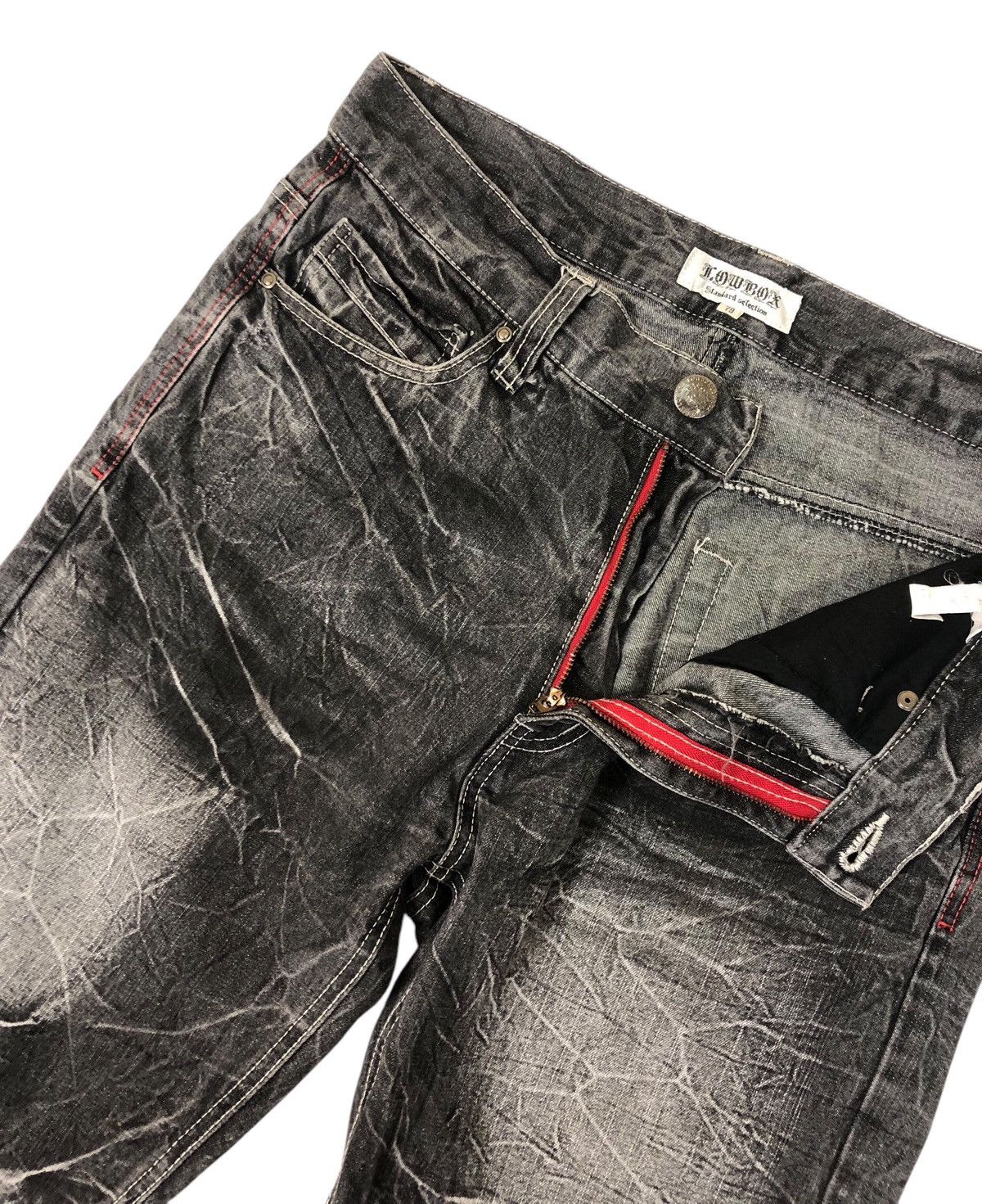 Japanese Brand Japanese Brand Lowbox Stone Washed Denim Jeans Size US 31 - 7 Thumbnail