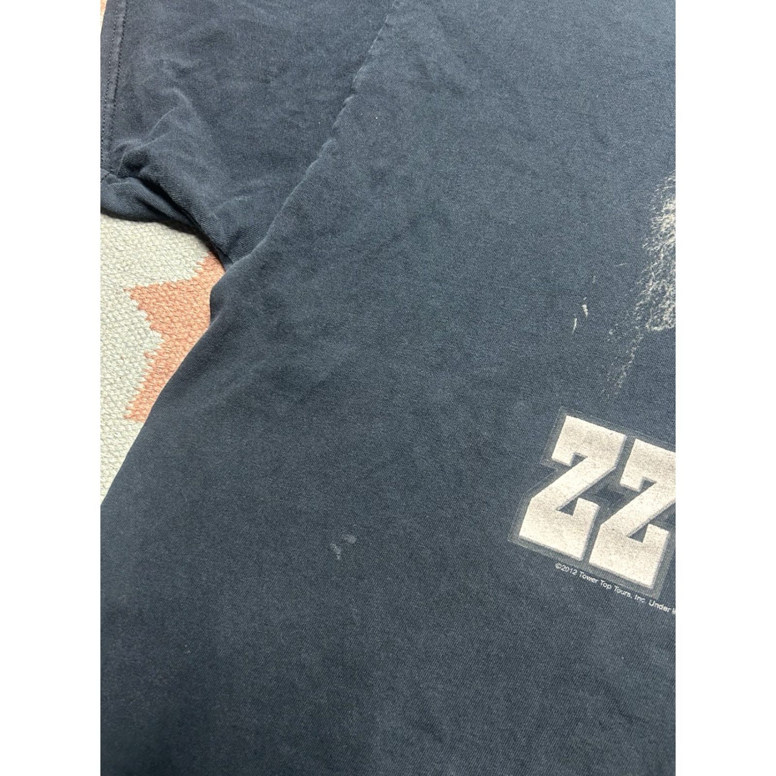 Vintage VINTAGE ZZ Top graphic t shirt 2013 tour faded black worn distressed concert band 3XL Size US XXL / EU 58 / 5 - 3 Thumbnail