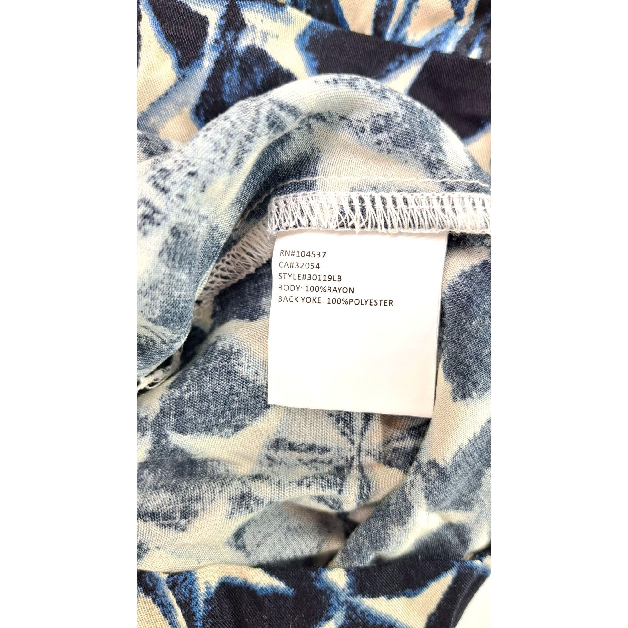 Lucky Brand Lucky Brand Blue White Sleeveless Geometric Shift Dress Size XS / US 0-2 / IT 36-38 - 4 Thumbnail