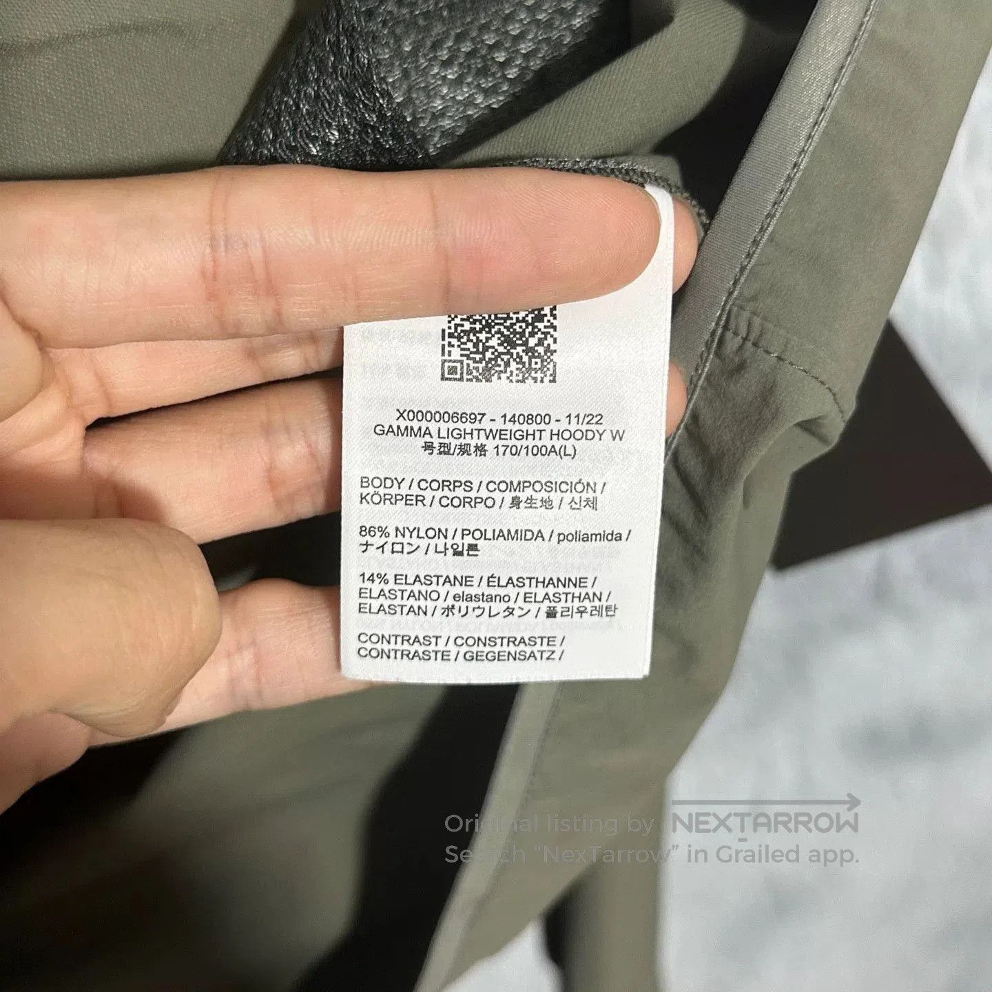 Arc'teryx Arcteryx Gamma Lightweight Hoody Jacket in Green. Size US L / EU 52-54 / 3 - 7 Thumbnail