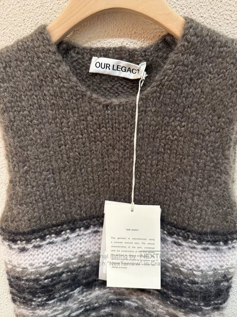 Our Legacy Our Legacy Knitted backless round neck sweater for autumn Size US S / EU 44-46 / 1 - 3 Thumbnail