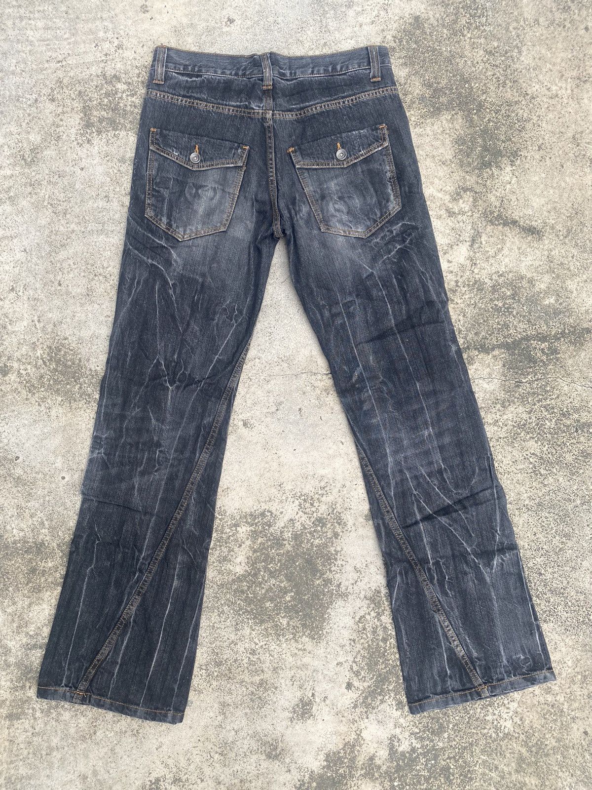 If Six Was Nine × Japanese Brand Flare Jeans Antful Distressed Clawmark Splash Size US 30 / EU 46 - 15 Thumbnail