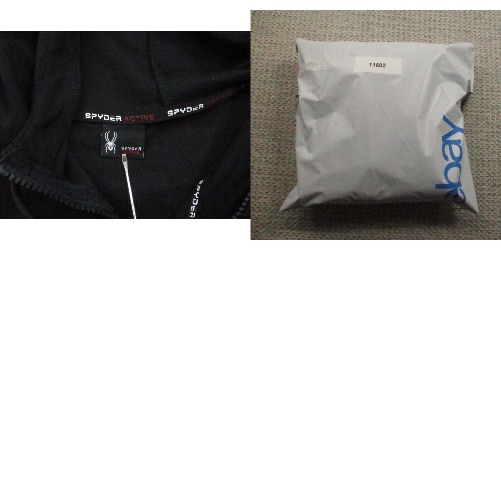 Spyder Spyder Active Hoodie Mens XL Black Full Zip Sweatshirt Jacket Logo Athletic Size US XL / EU 56 / 4 - 10 Thumbnail