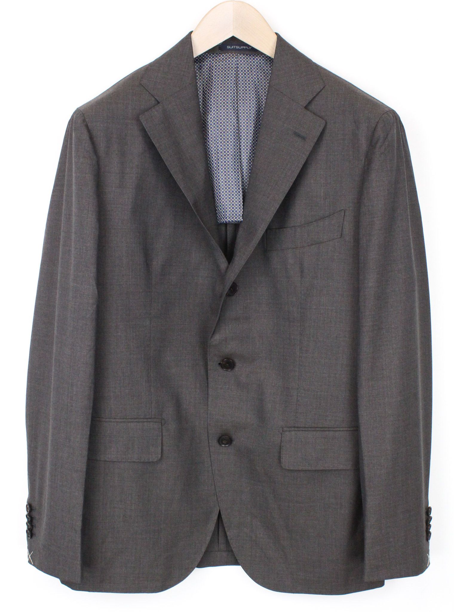 image of Suitsupply La Spalla Uk40R Brown Wool Formal Blazer 71373, Men's