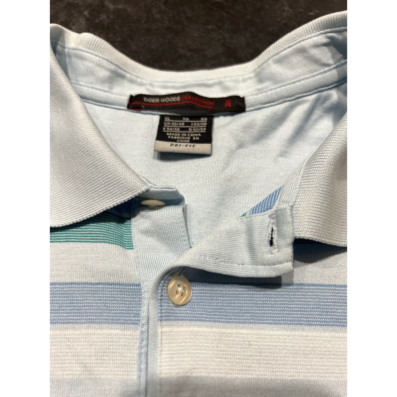 Nike Tiger Woods Collection Nike Dri-Fit Mens Golf Polo Shirt XL Multicolor Short Sleeve Activewear Size US XL / EU 56 / 4 - 7 Thumbnail