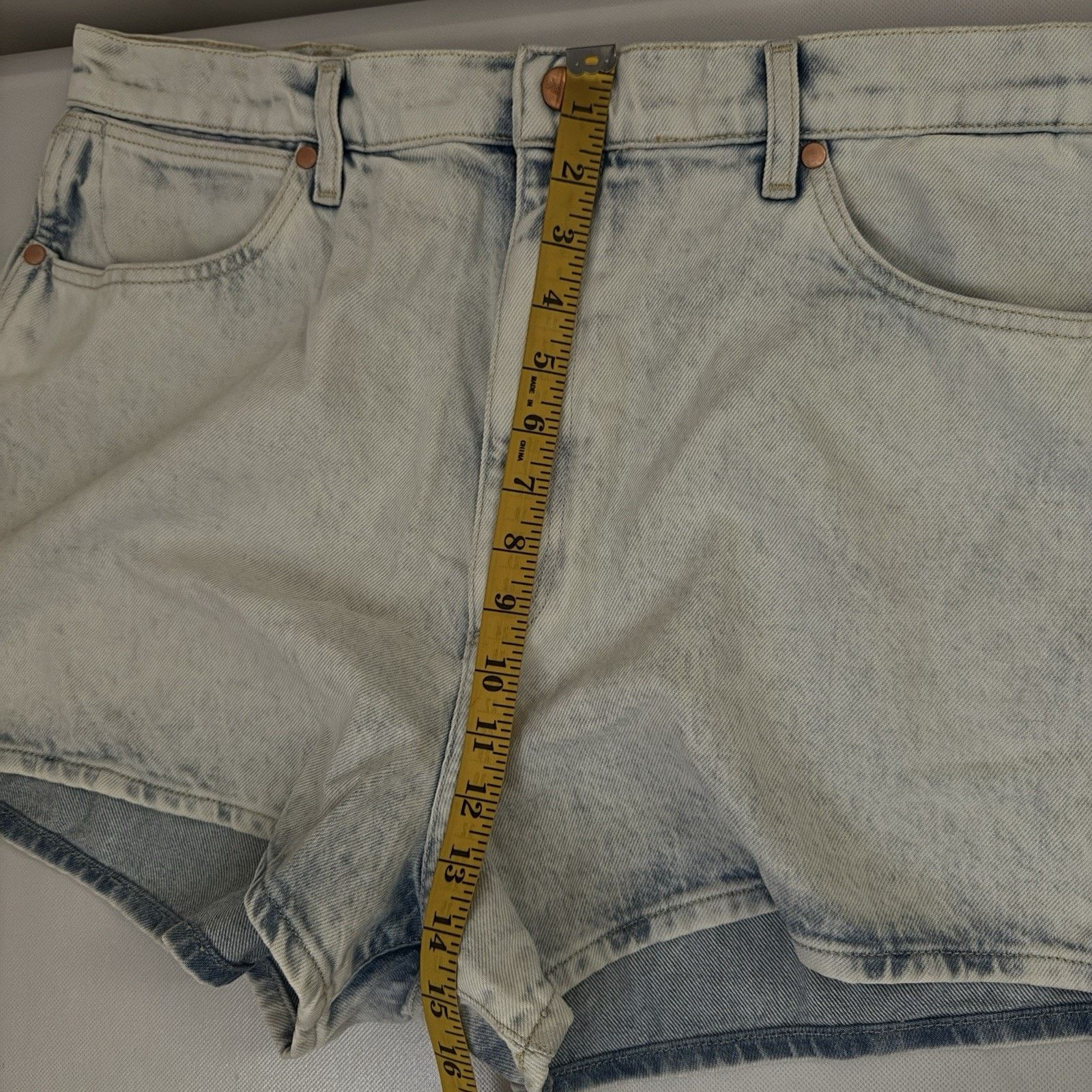 Wrangler Wrangler Festival Stretch Denim High Rise Western Shorts Size 35" - 7 Thumbnail