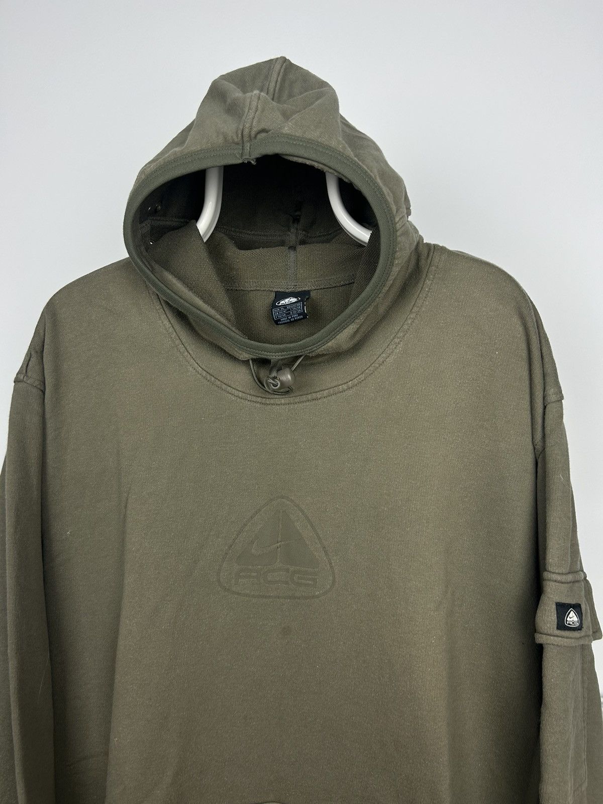 Nike ACG × Vintage 90’s NIKE ACG RETRO CRAZY BIG LOGO Y2K HOODIE Size US XL / EU 56 / 4 - 2 Thumbnail