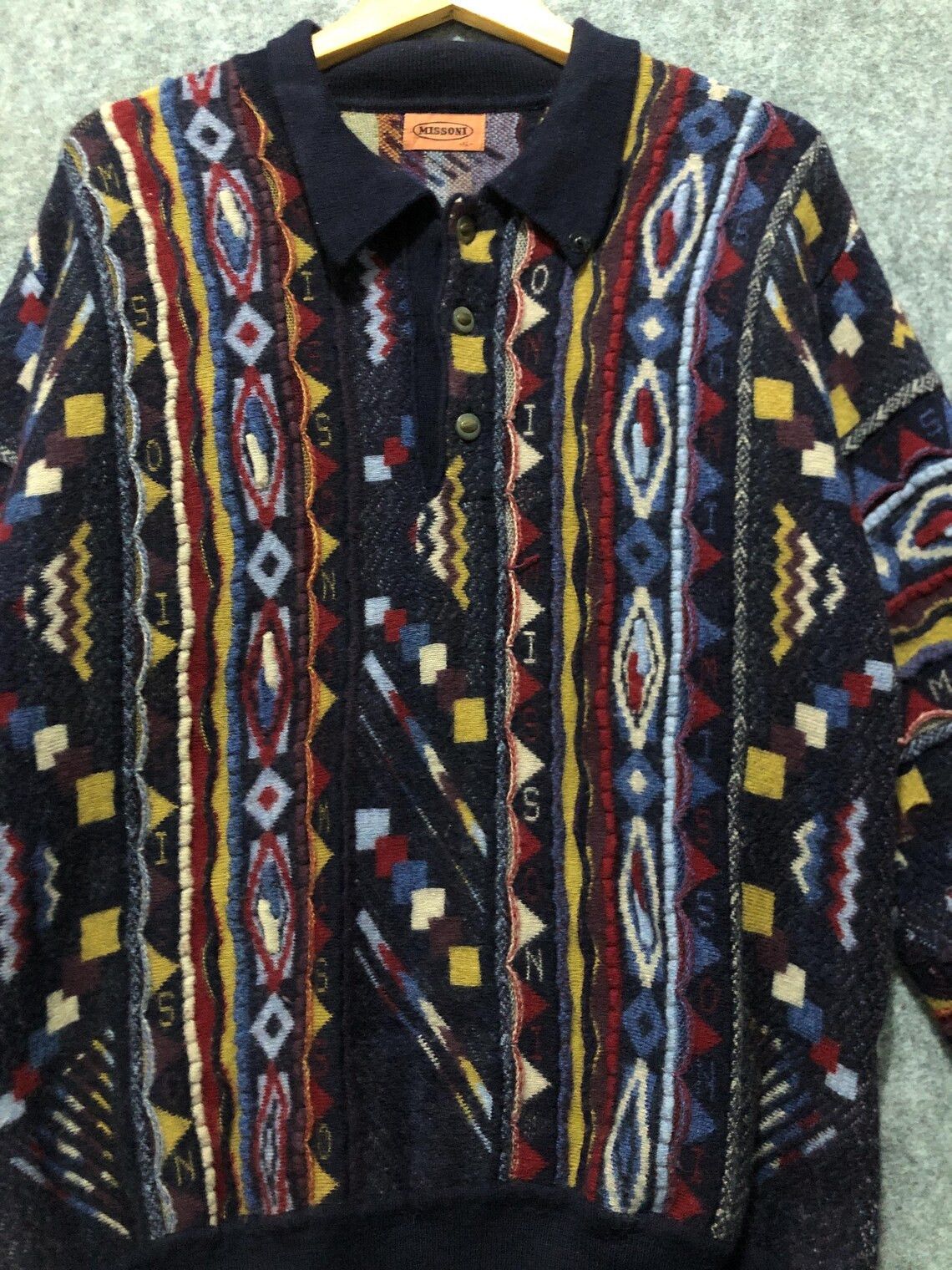 Missoni Vintage Missoni Knit Sweater Size US XL / EU 56 / 4 - 2 Thumbnail