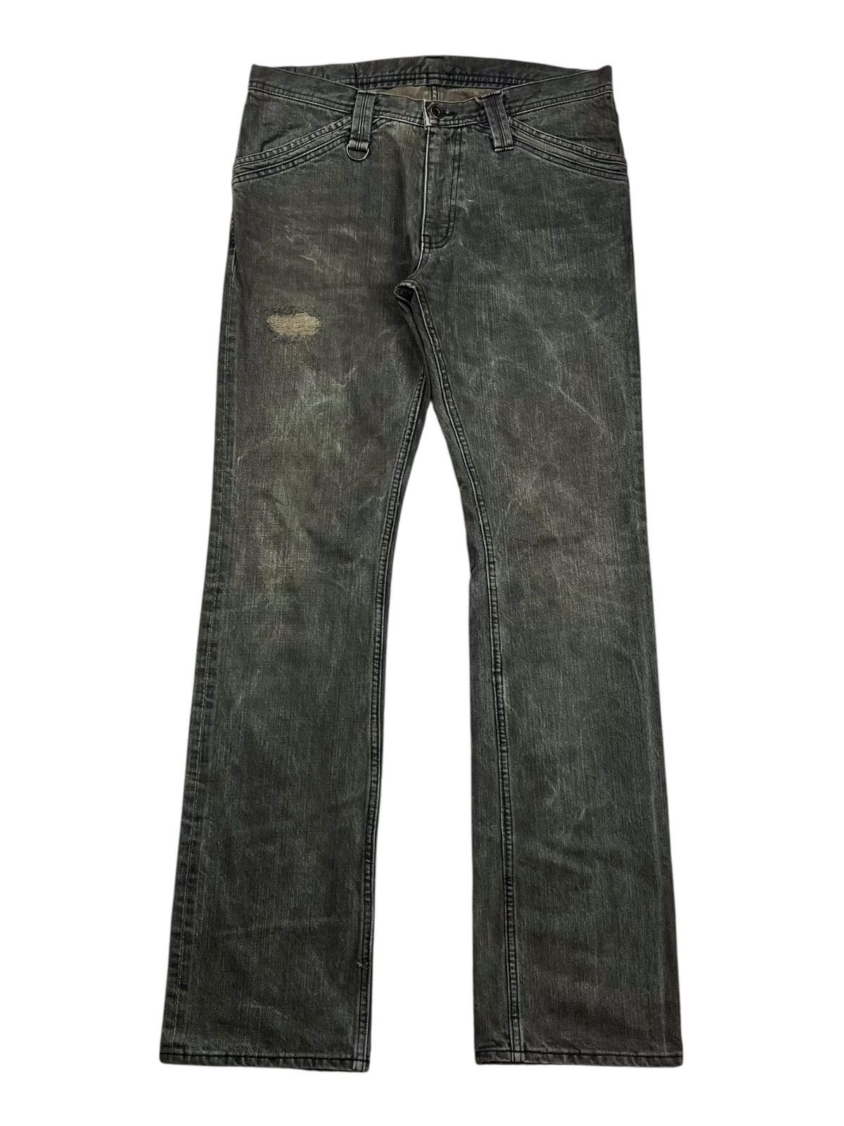 Le Grande Bleu (L.G.B.) 2000s Roarguns - Mud Wash Denim Pants Size US 29 - 2 Thumbnail