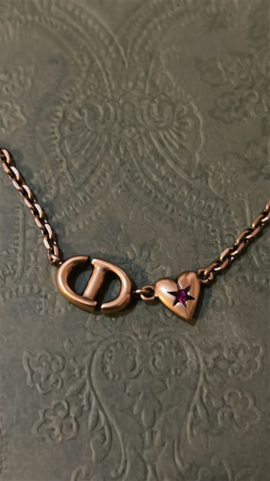 Dior Dior Lucky Charms Necklace Antique Gold-Finish Metal Size ONE SIZE - 5 Thumbnail