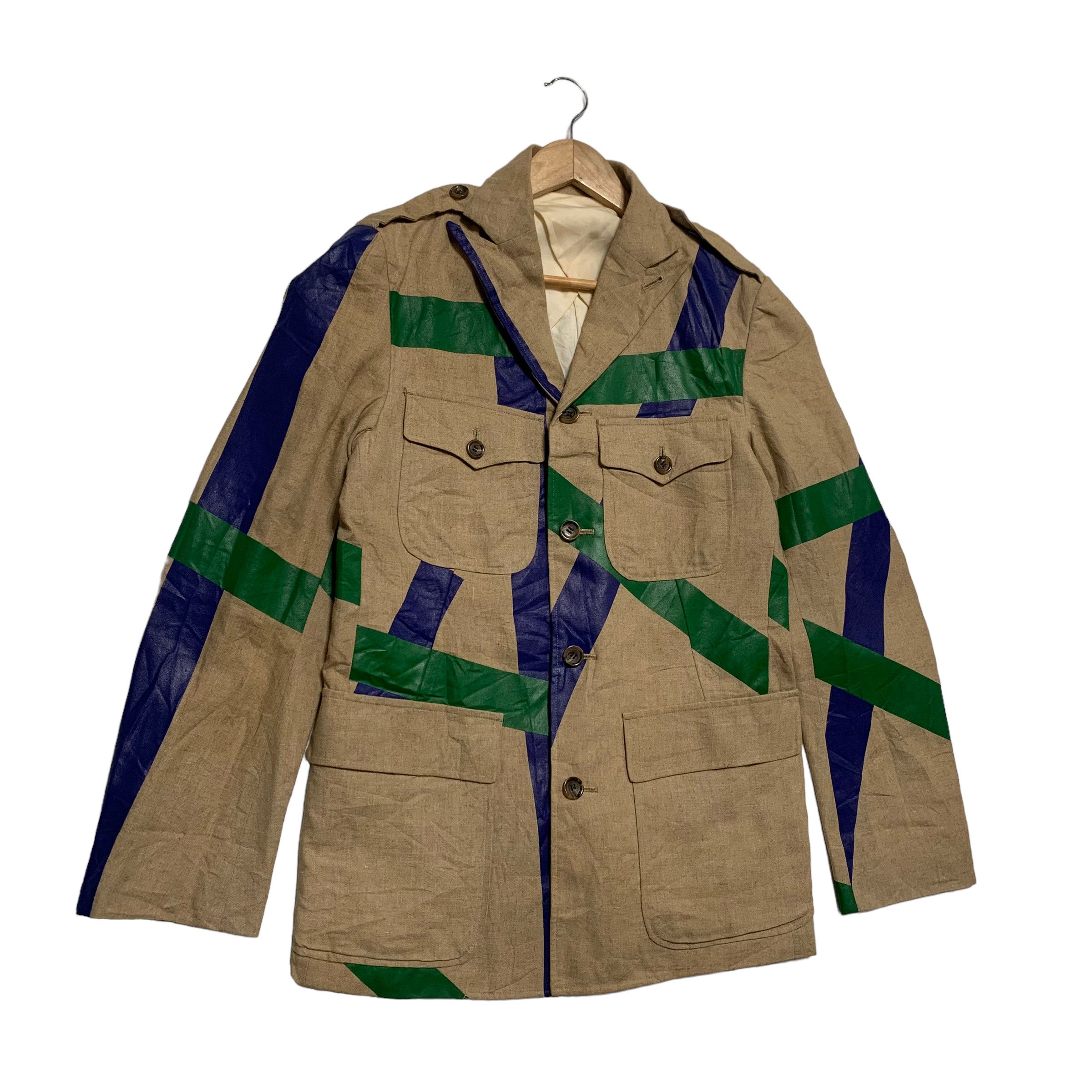 Masaki Matsushima Vintage 90s Masaki Matsushima Duct-Tape Style Jacket Size US M / EU 48-50 / 2 - 3 Thumbnail