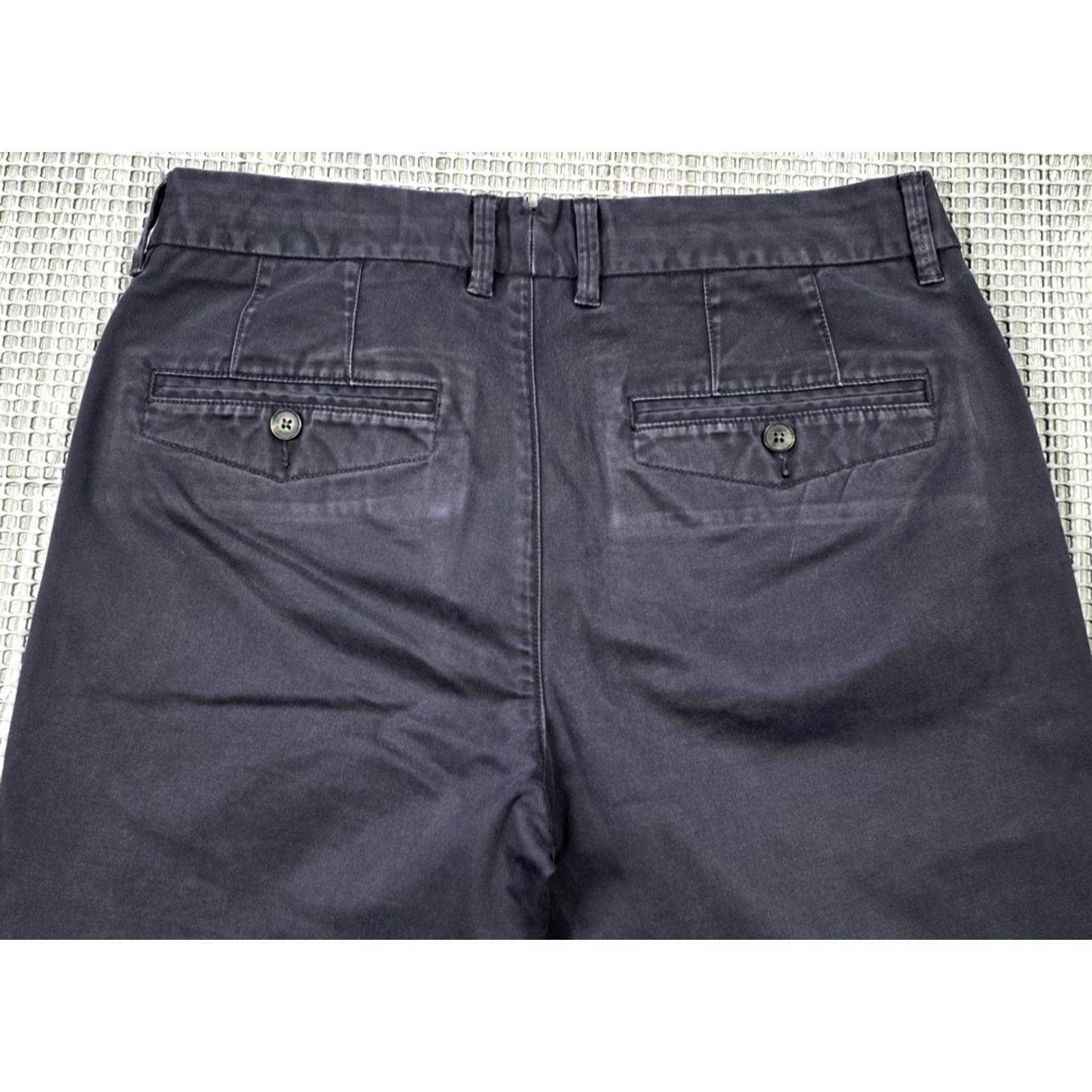 Vintage Perk Chino Pants 31x30 Blue Slim Fit Stretch Tapered Cotton Twill Khaki Pants Mens Size US 31 - 4 Thumbnail