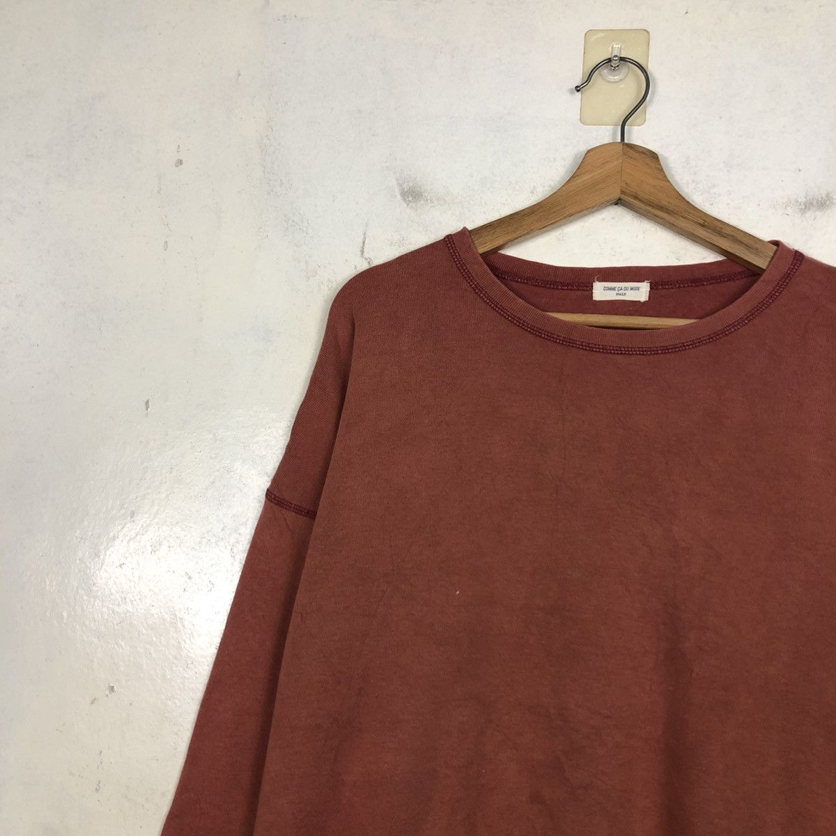 Japanese Brand 📌Vintage Sweatshirt Comme Ca Ism Big Logo Size US M / EU 48-50 / 2 - 9 Thumbnail