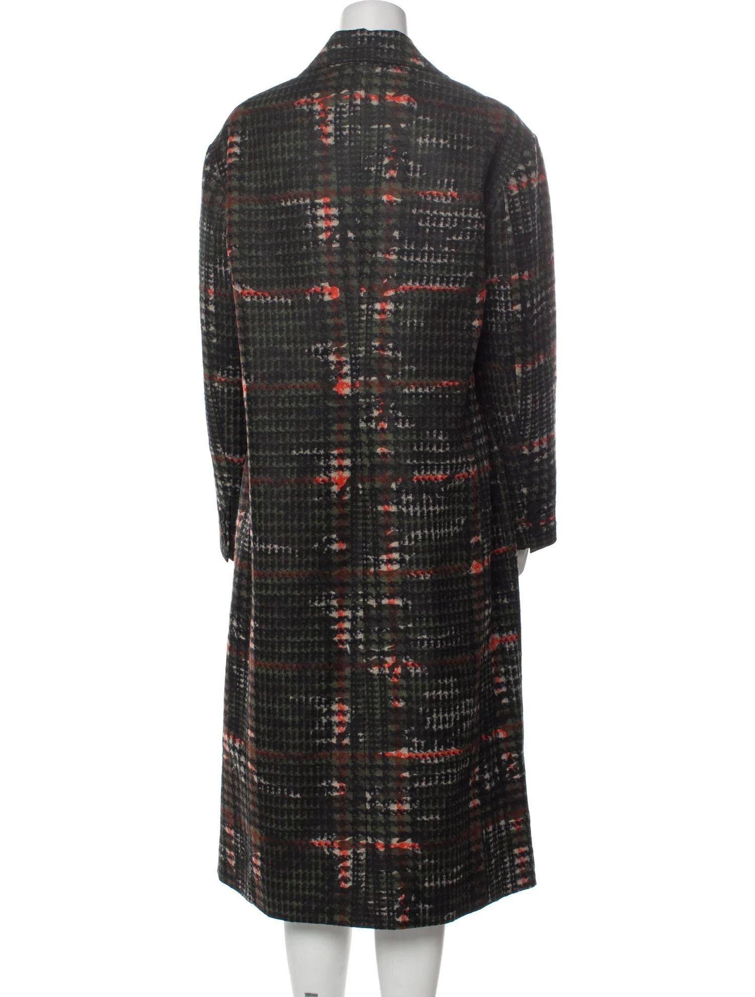 Allsaints Tweed Plaid Pattern Coat Size L / US 10 / IT 46 - 3 Thumbnail