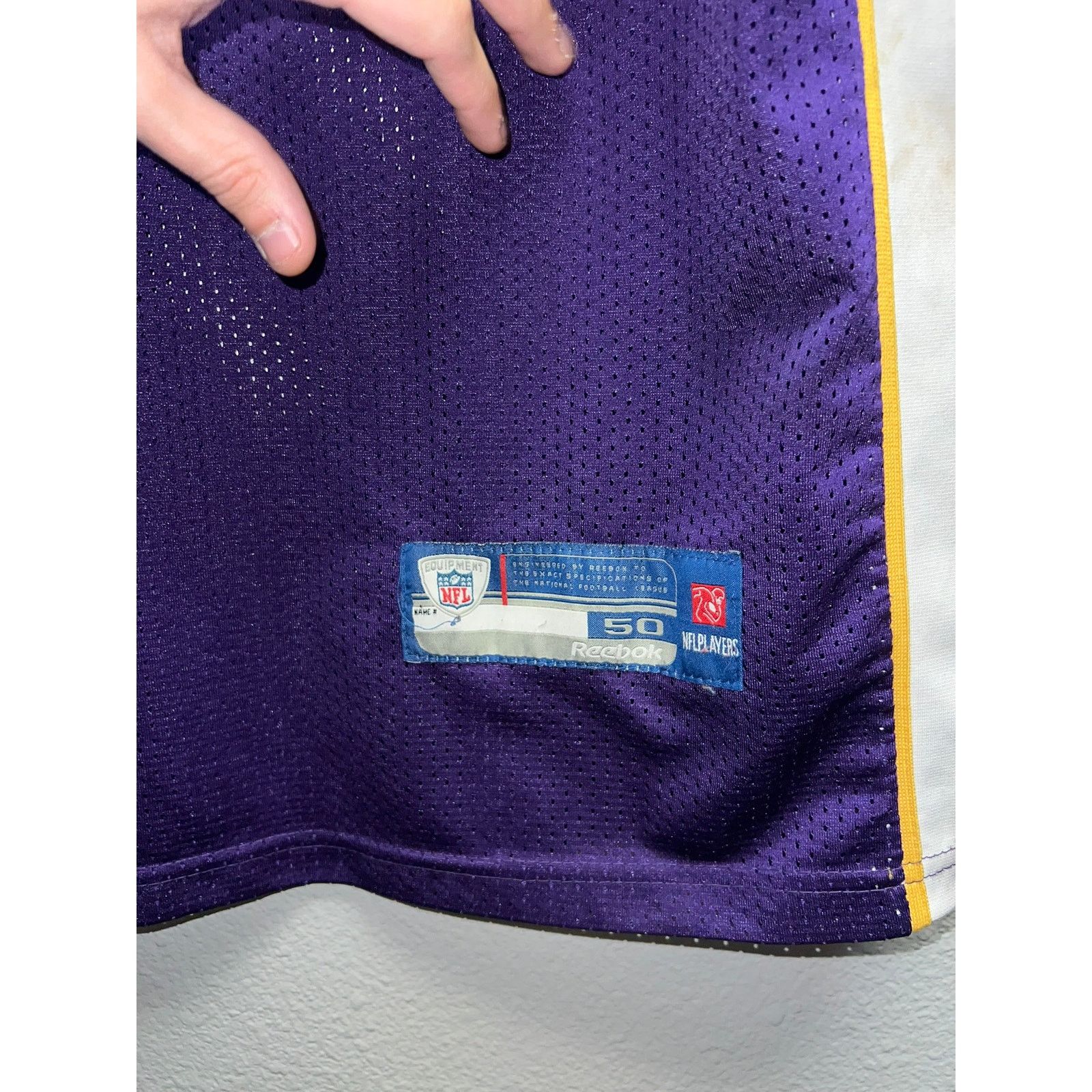 Reebok Vintage Minnesota Vikings Brett Favre On Field Reebok 50 XL Size US XL / EU 56 / 4 - 4 Thumbnail