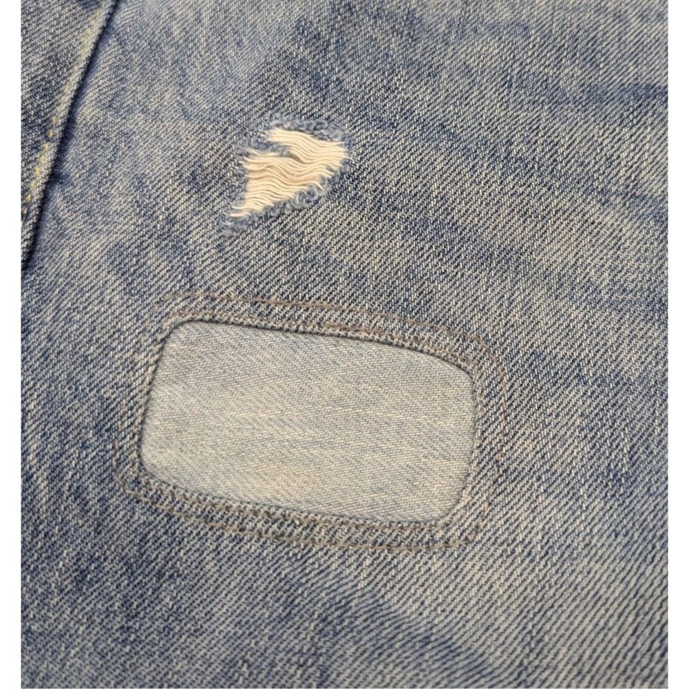 Gap × NSF NSF x GAP Collaboration Faded Sashiko Boro Stitch Patch Jean Size US 31 - 4 Thumbnail