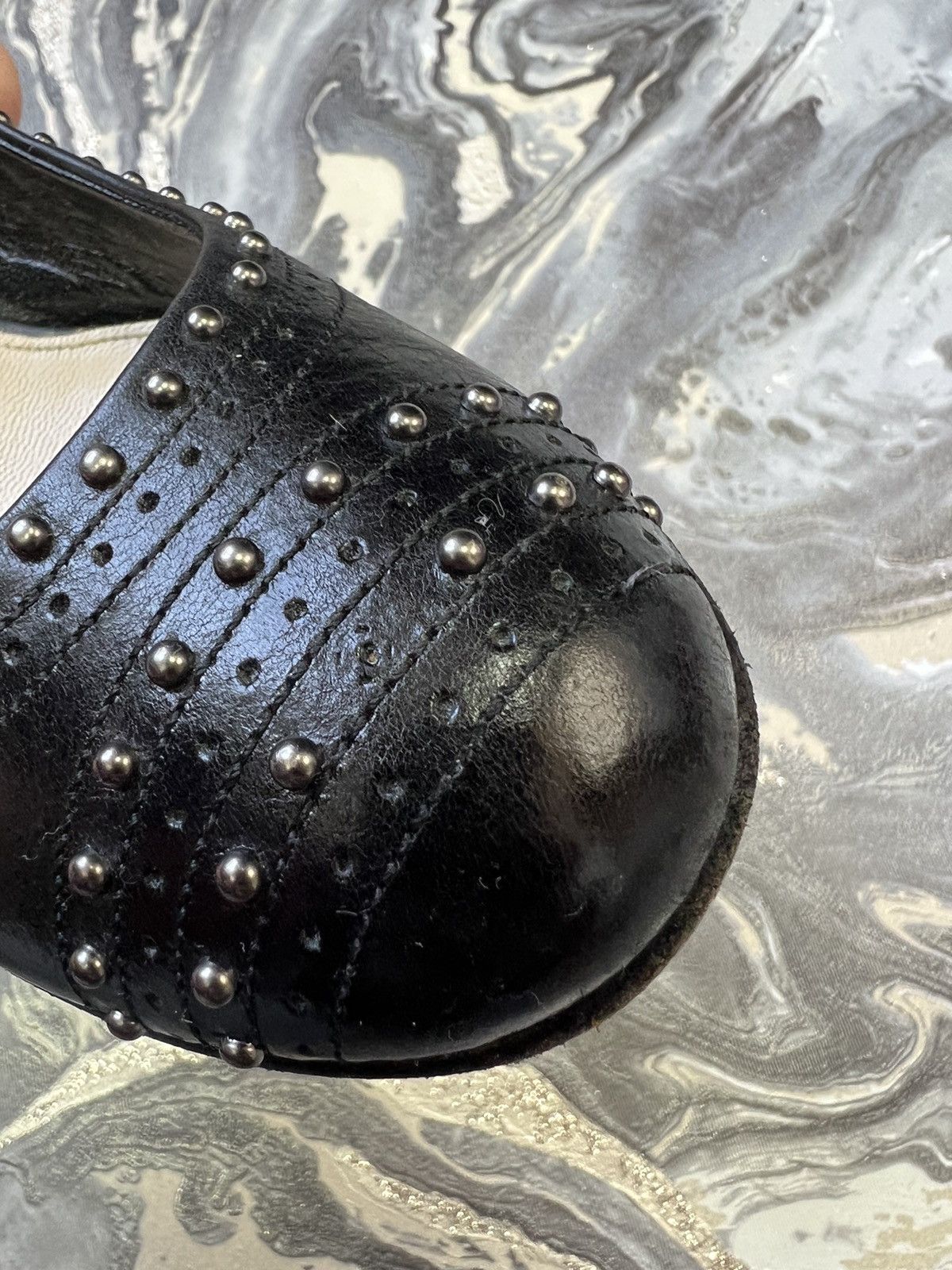 Prada × Vintage Prada leather heels Size US 9 / IT 39 - 10 Thumbnail