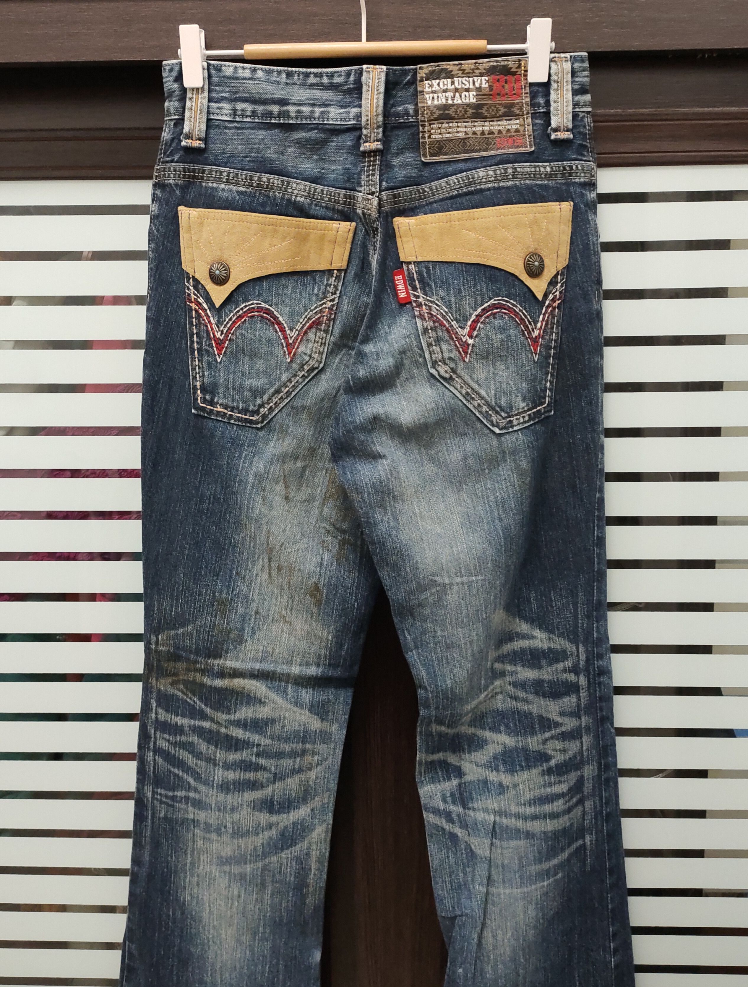 Japanese Brand 💥 Sick Flared Edwin XV Exclusive Vintage Jeans 💥 Size US 30 / EU 46 - 8 Thumbnail