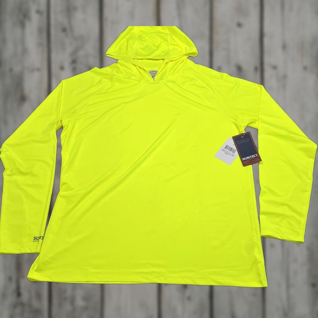 Vintage SUNTECT DUNE Hoodie Unisex Large UPF 50+ Safety Yellow NWT Hoodie Men Women Pullover Outdoor Running Sports Shirt Size US L / EU 52-54 / 3 - 1 Thumbnail