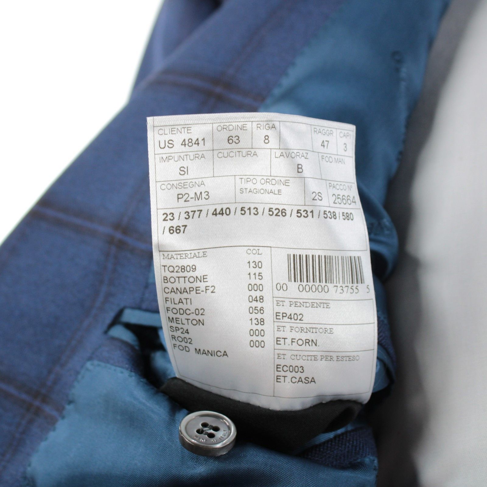 Other Ravazzolo Sport Coat Size 52 Regular US in Blue Size 52R - 9 Thumbnail