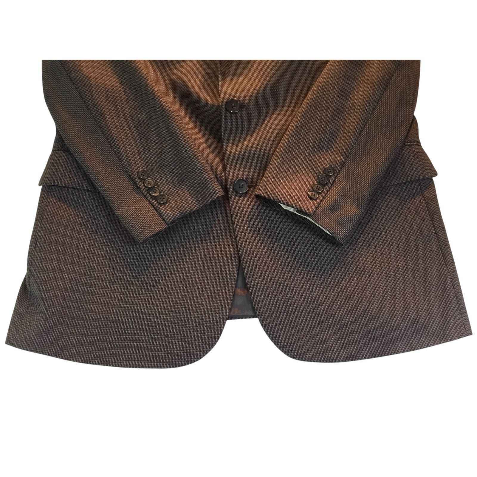 Kenneth Cole Kenneth Cole Reaction Sport Coat 42R Brown Tweed Blazer Size US L / EU 52-54 / 3 - 7 Thumbnail