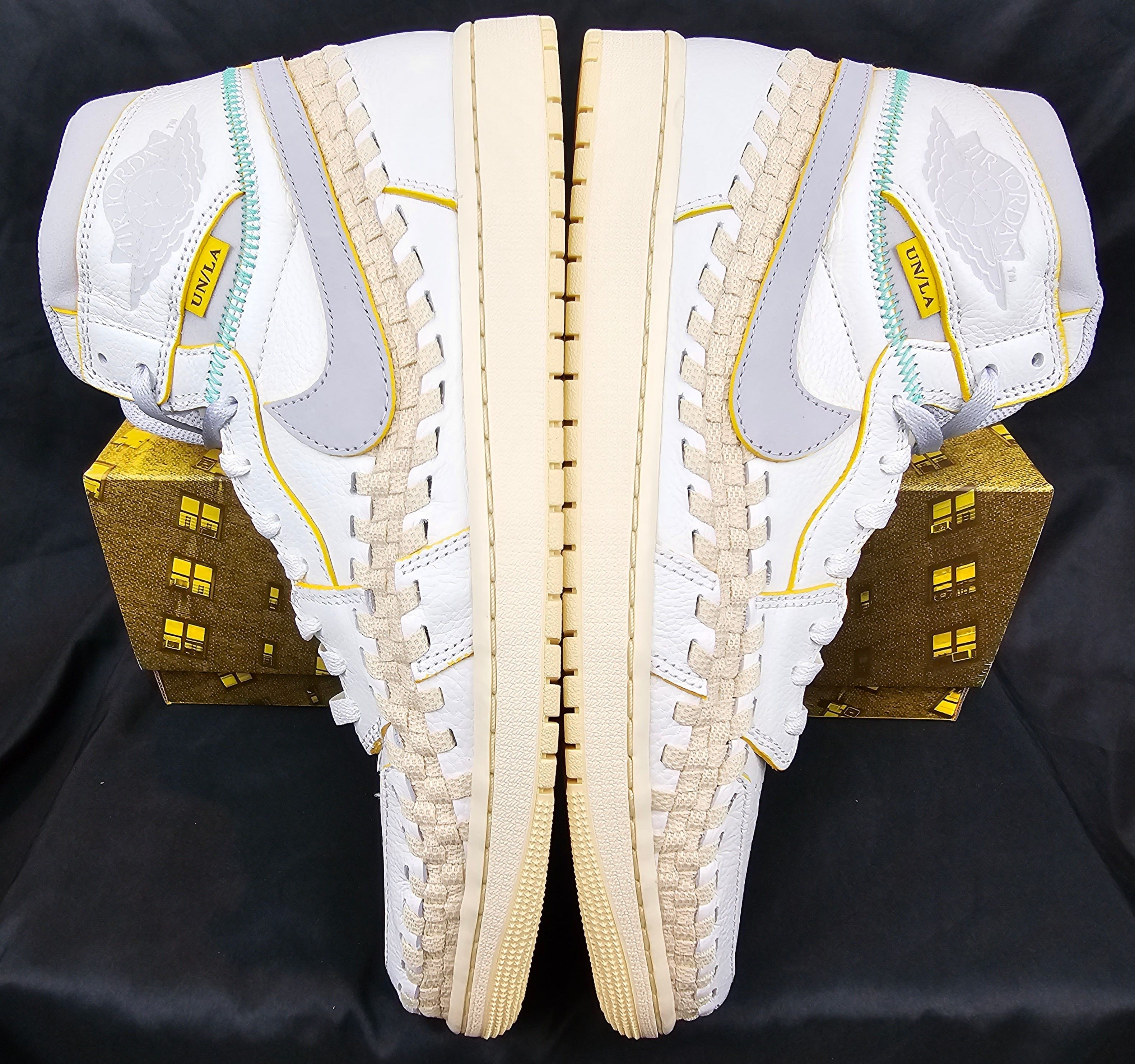 Jordan Brand Nike Jordan 1 Retro Hi OG SP Union LA Bephies Beauty Supply Size US 13 / EU 46 - 6 Thumbnail