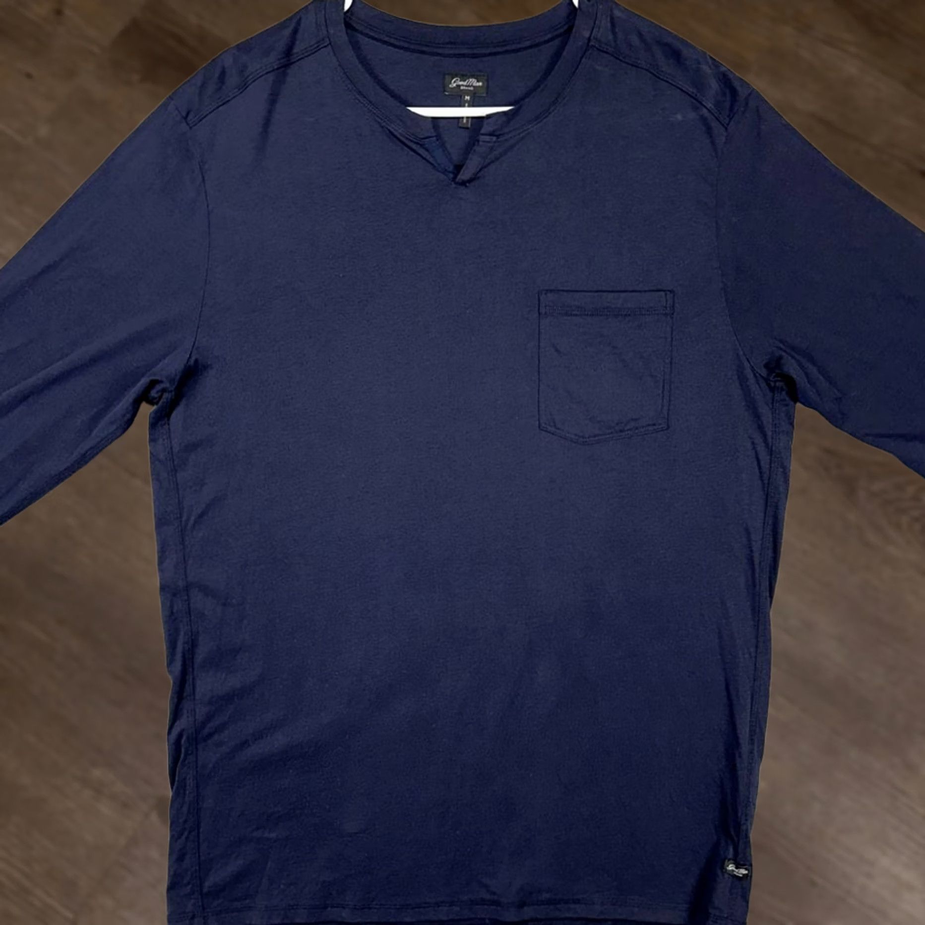 Vintage Goodman Pullover Sweatshirt Adult Medium Navy Blue Long Sleeve Pocket Casual Men Size US M / EU 48-50 / 2 - 1 Thumbnail