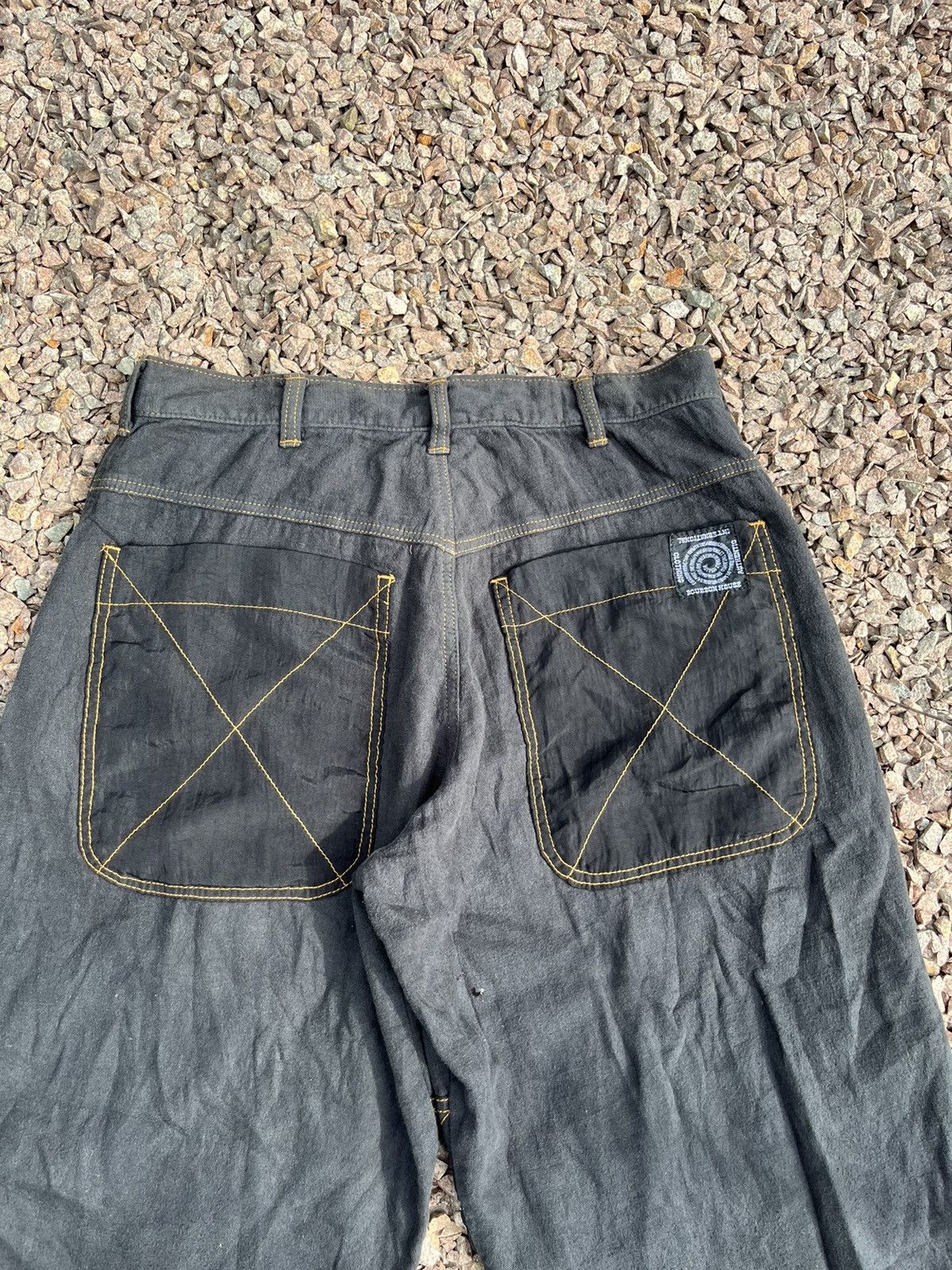 Vintage 💥Vintage Bourbon House USA Workwear Canvas Double Knee BAGGY Size US 33 - 8 Thumbnail