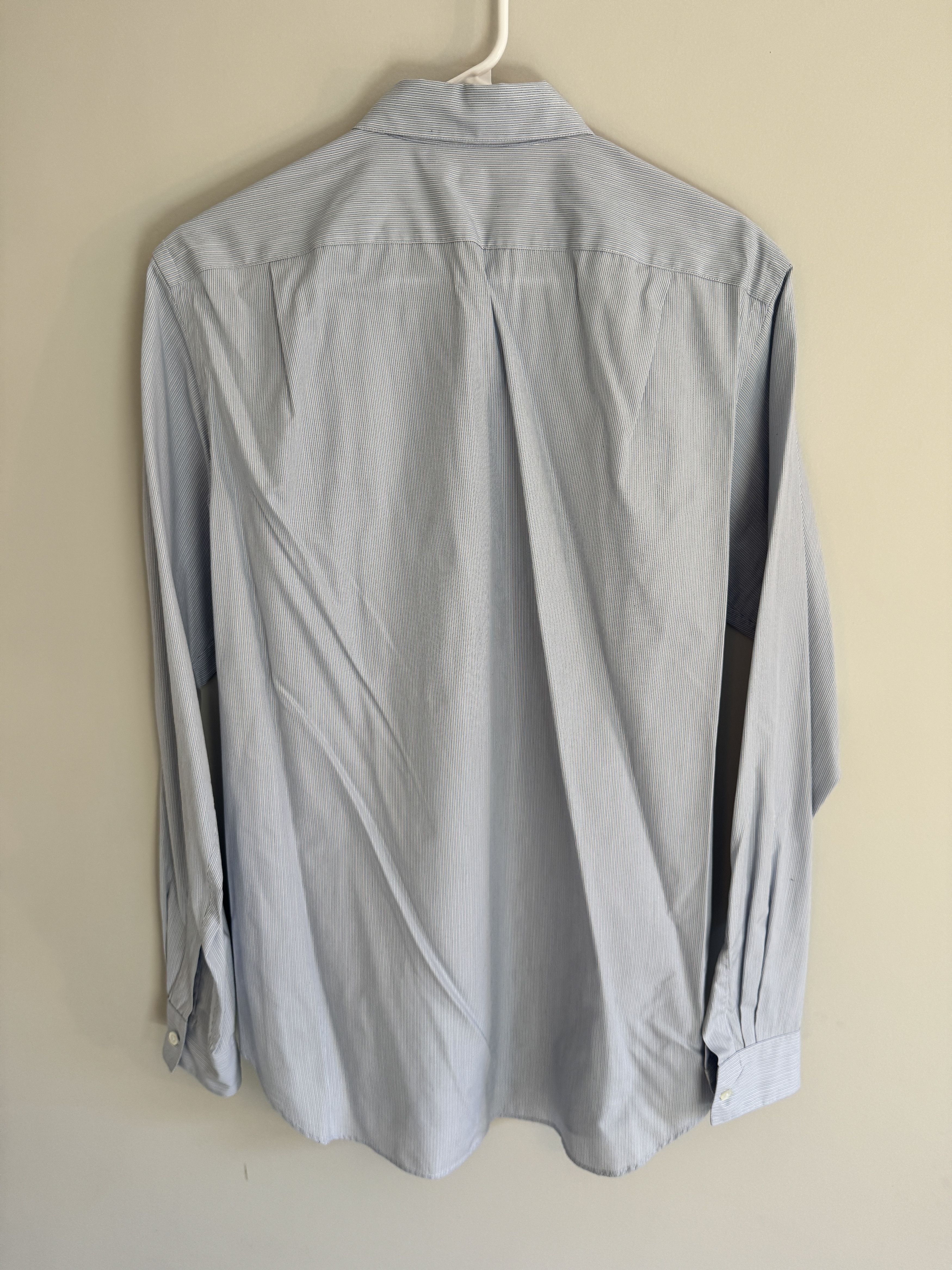 Margaret Howell Basic Shirt Fine Stripe Blue/Grey Size US S / EU 44-46 / 1 - 5 Thumbnail