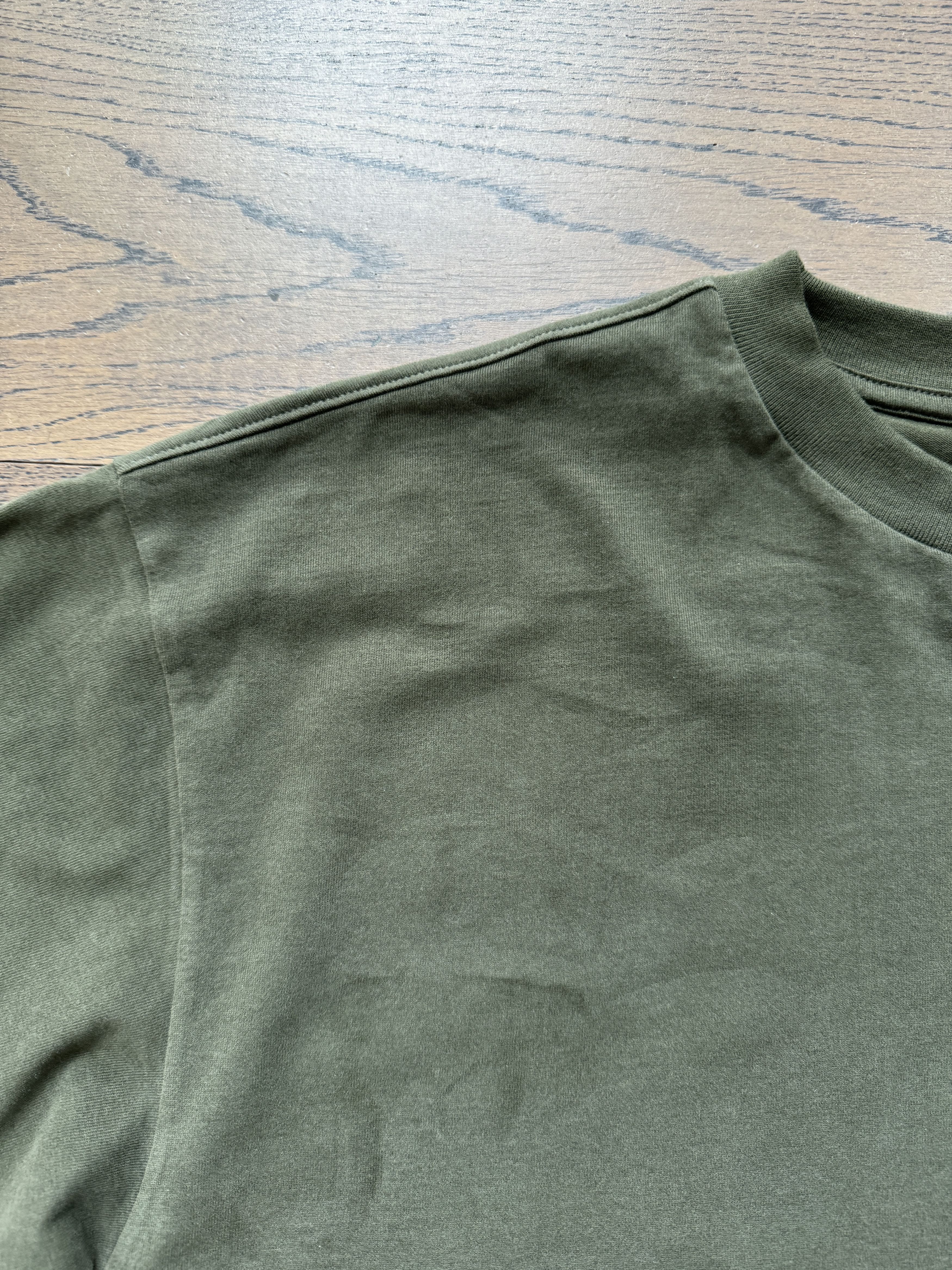 Muji MUJI Japan Mens Brushed Jersey Africa Cotton Army T Shirt Size US S / EU 44-46 / 1 - 10 Thumbnail