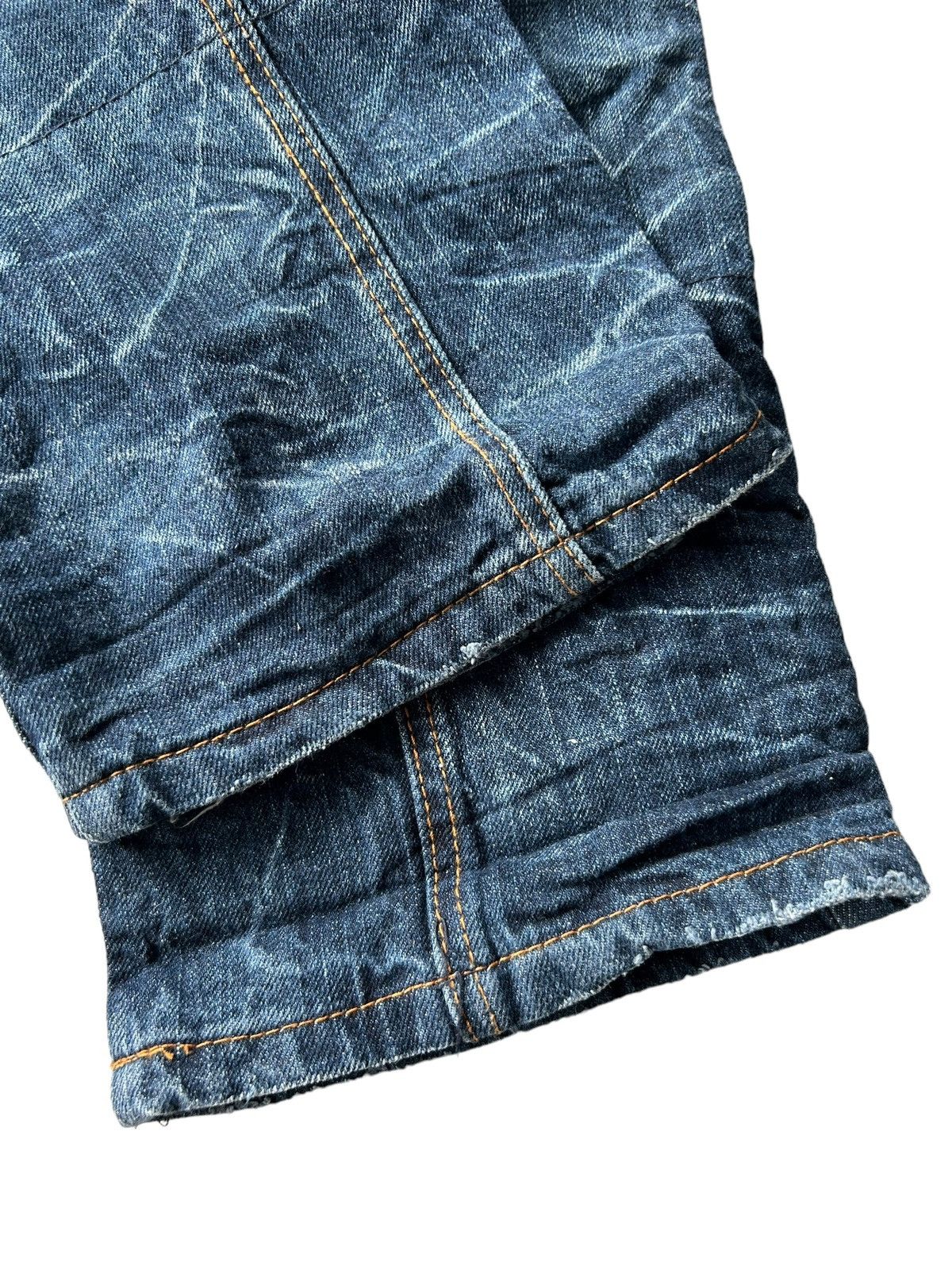 Japanese Brand × Kapital × Vintage NYLAUS Crazy Punk Bondage Denim Style ☠️ Size US 30 / EU 46 - 6 Thumbnail