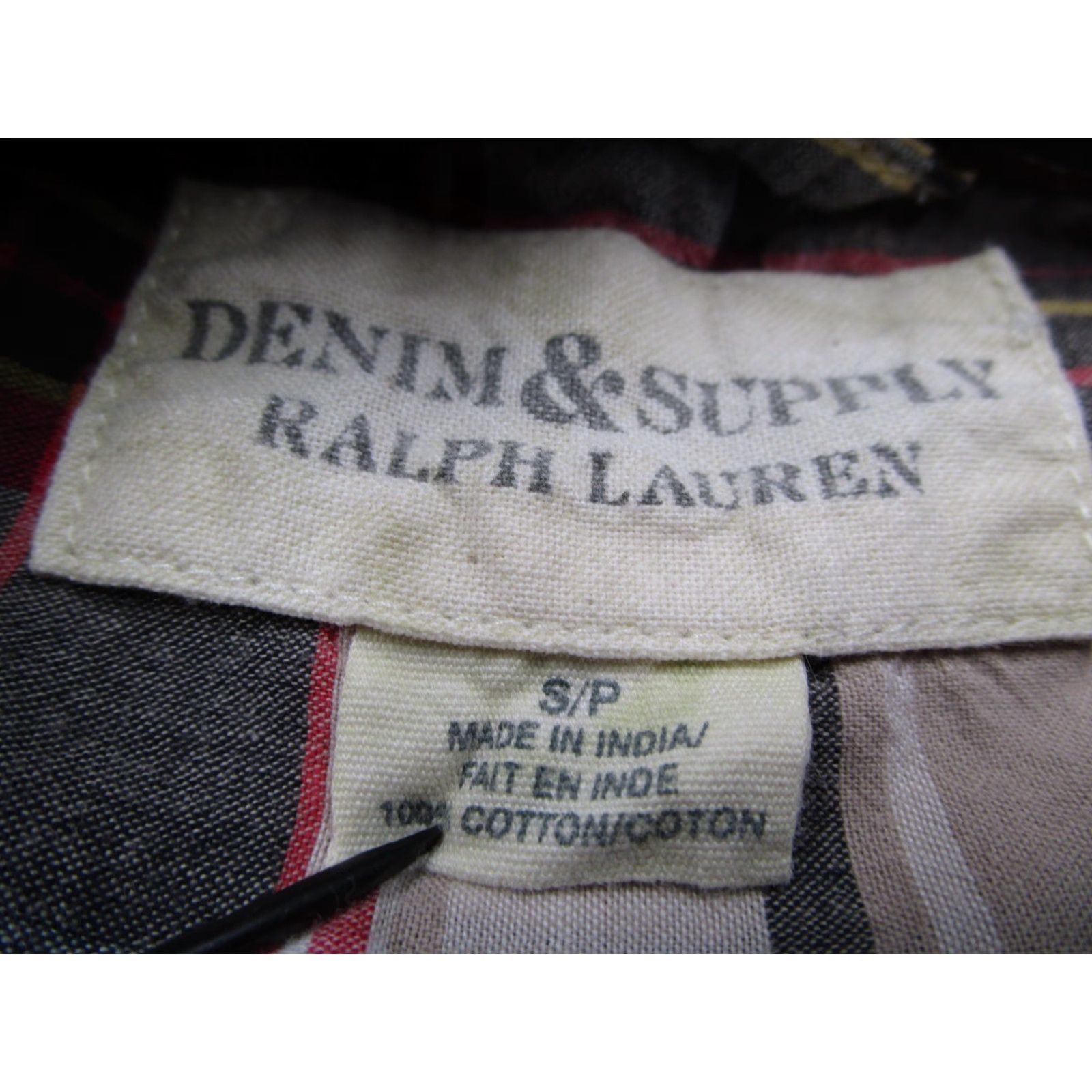 Ralph Lauren DENIM & SUPPLY RALPH LAUREN Shirt Mens Small Red Button-Up Workwear Plaid Classic Bohemian Outdoor Preppy 100% Cotton Size US S / EU 44-46 / 1 - 2 Thumbnail