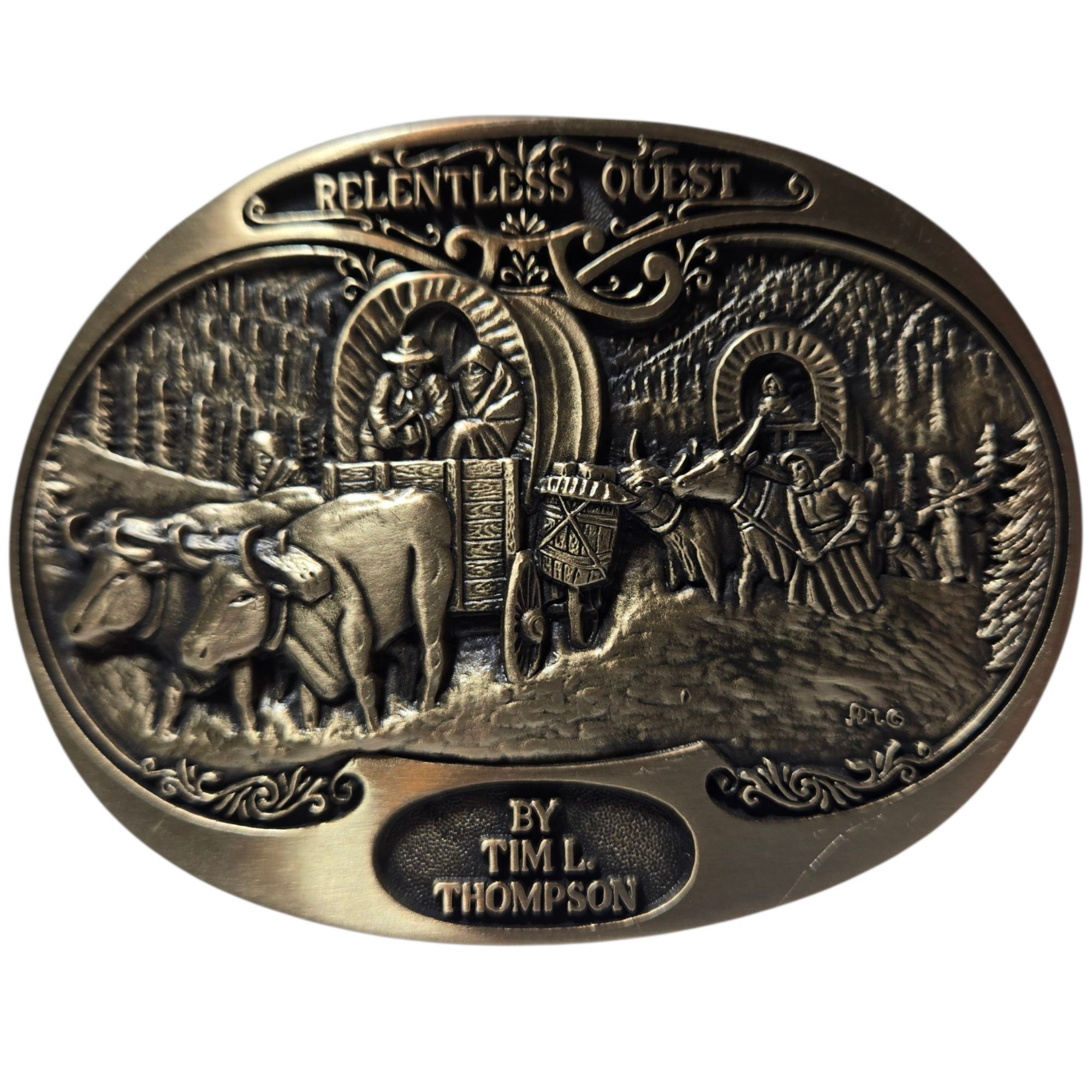 Other Relentless Quest Belt Buckle Tim Thompson Art Western Wear C Size ONE SIZE - 11 Thumbnail