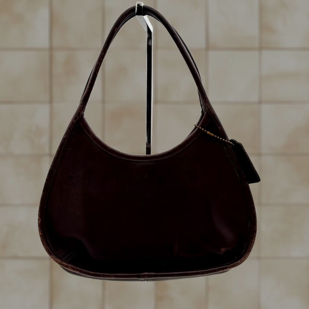 Coach VINTAGE Coach Mini Ergo Mahogany Handbag Satchel Leather Hobo 9027 Made in USA Women Brown USA Leather Hobo Bag Womens Coach Mini Ergo 9027 Size ONE SIZE - 1 Thumbnail