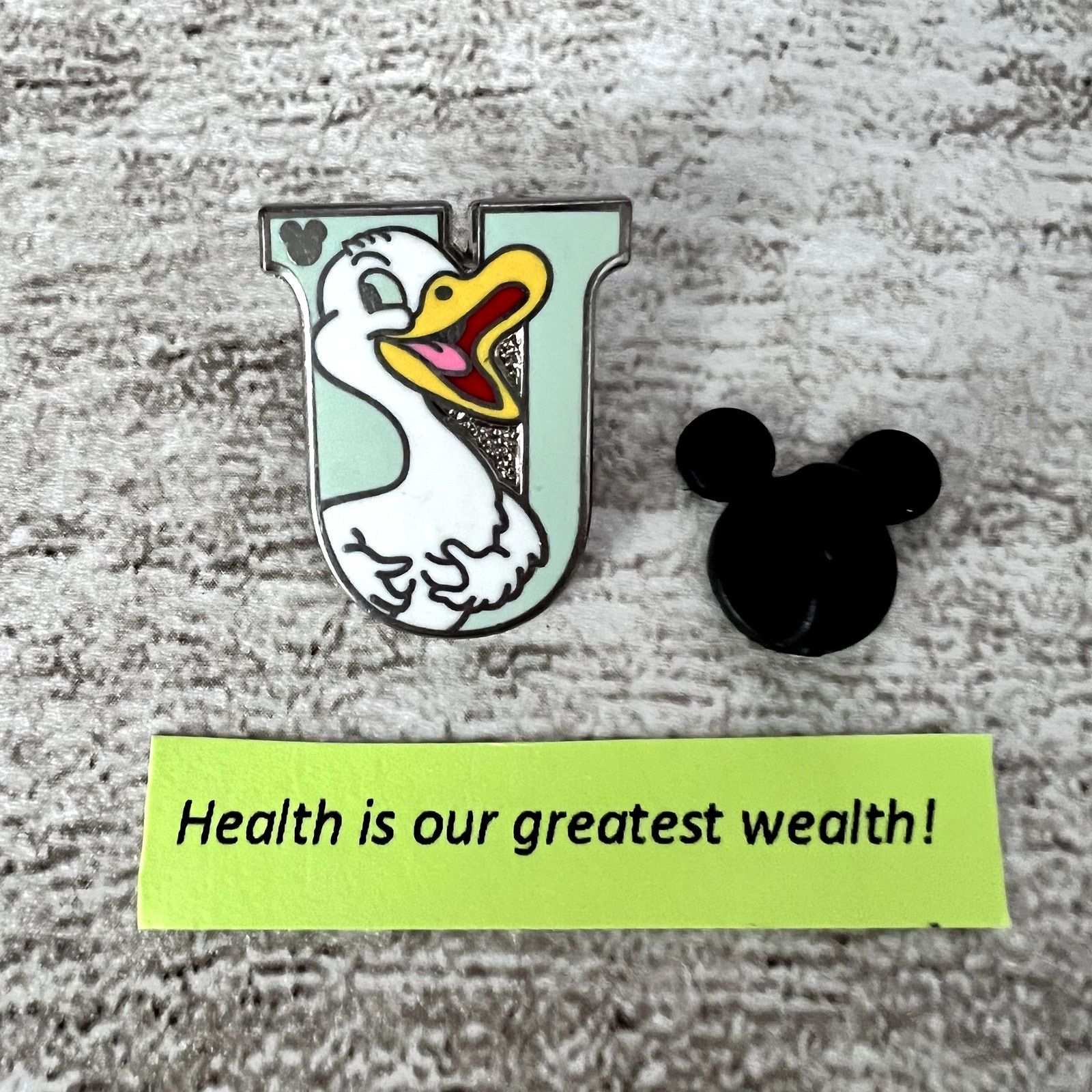 Disney Disney Pins 3/$18 - Alphabet Letter U - Hidden Mickey Duck Size ONE SIZE - 1 Thumbnail