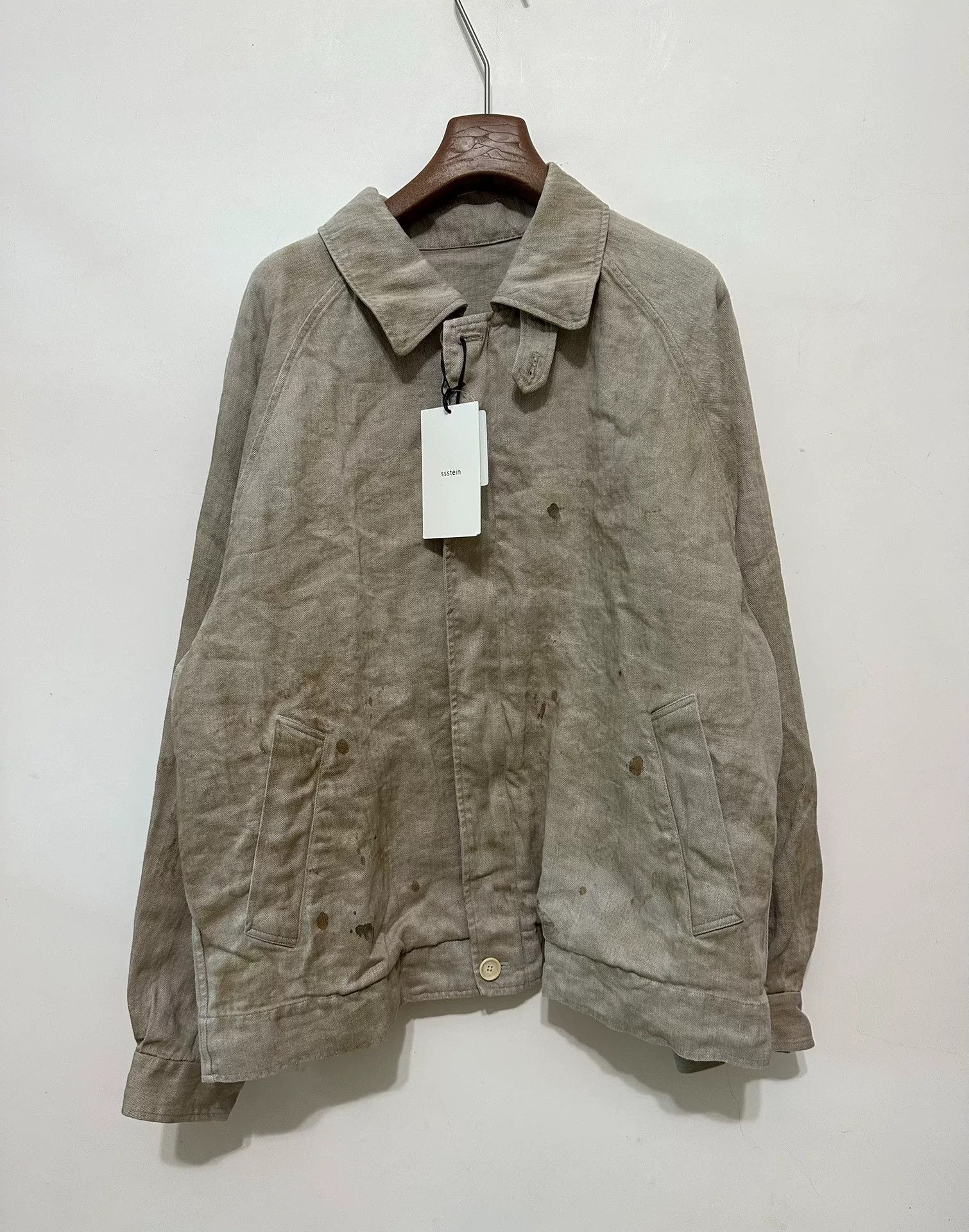 Stein SSSTEIN 25AW Linen Herringbone Zip Jacket Size US S / EU 44-46 / 1 - 1 Thumbnail