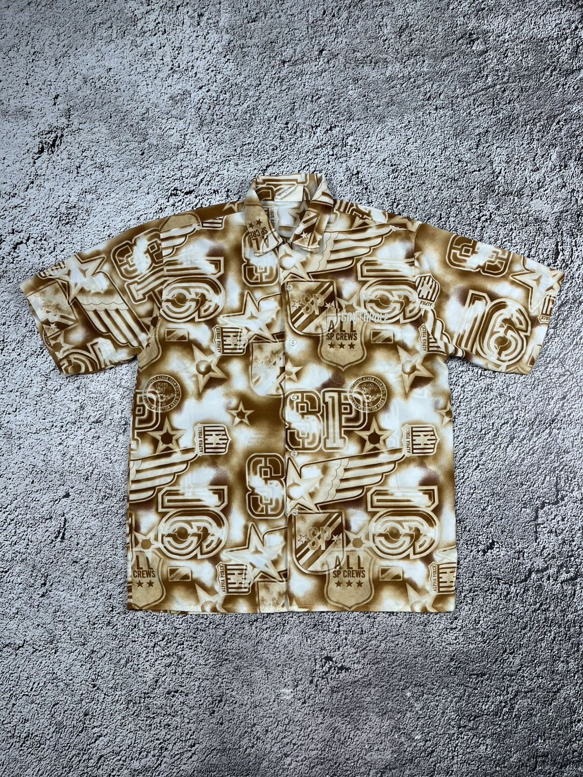 Southpole Vintage Y2K Southpole all over cops rap shirt streetwear M Size US M / EU 48-50 / 2 - 1 Thumbnail
