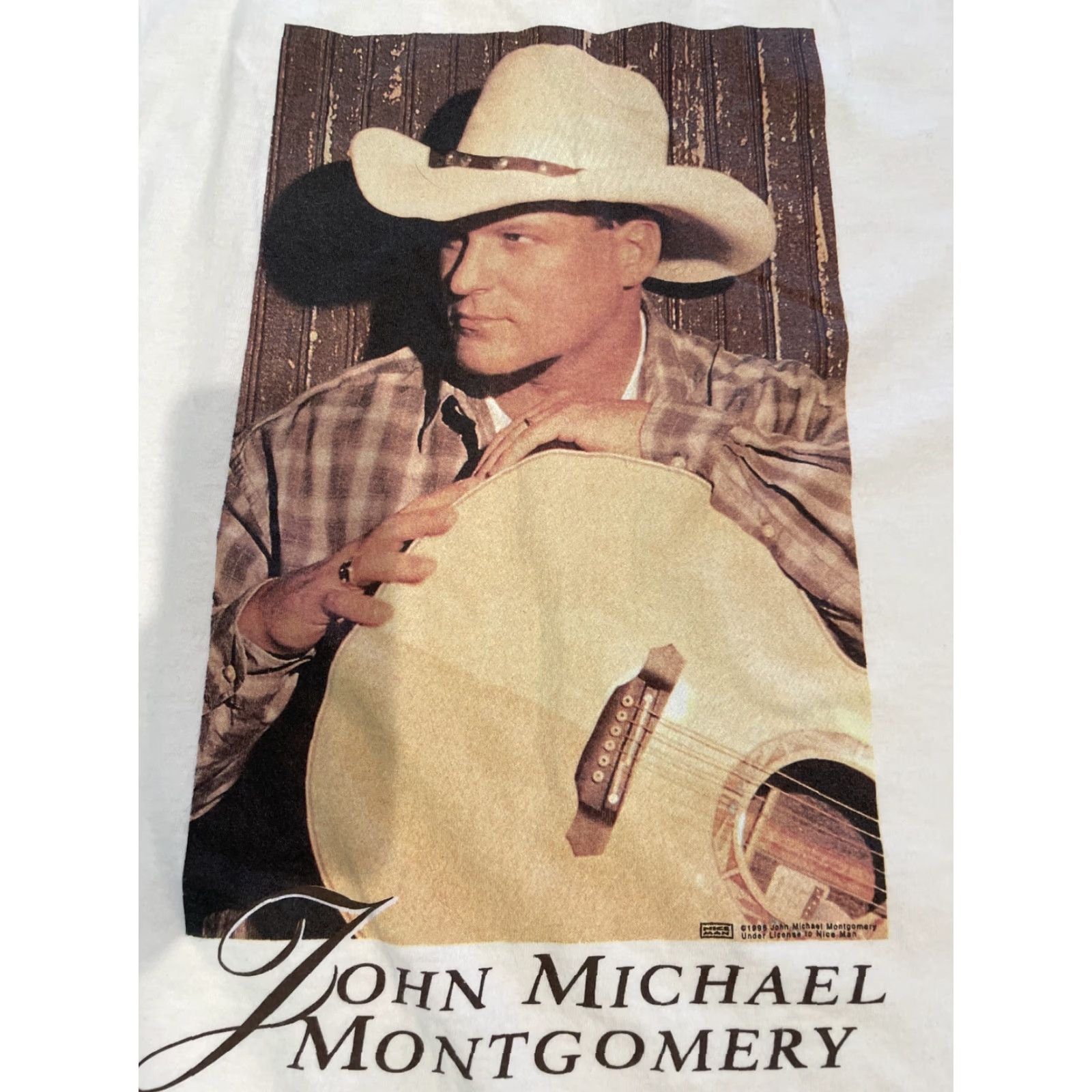 Vintage VINTAGE John Michael Montgomery T Shirt Country Music 1996 Graphic Tee 2XL White Mens XXL Size US XXL / EU 58 / 5 - 2 Thumbnail