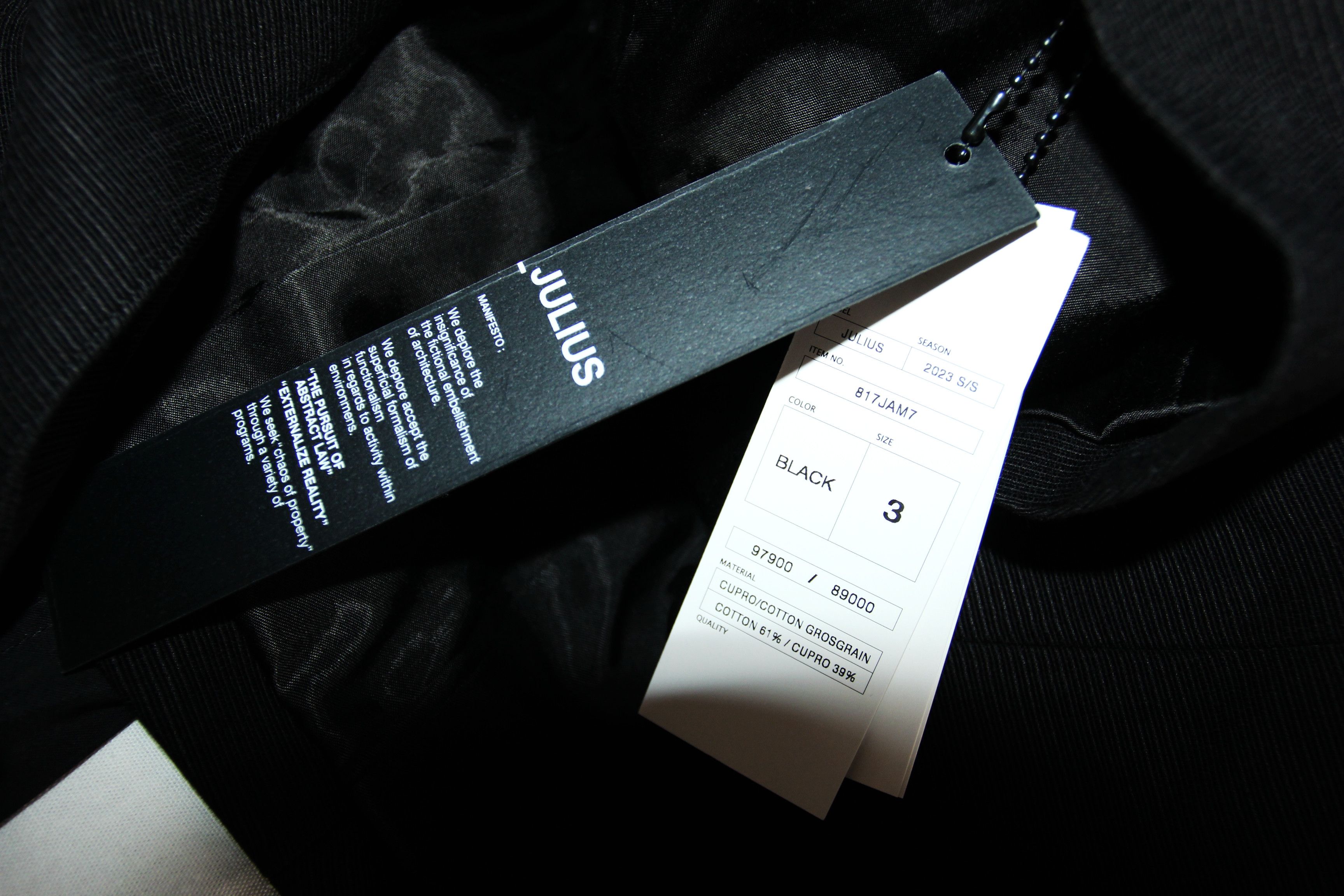 Julius BNWT SS23 JULIUS "GALLU" DUAL MATERIAL CROPPED JACKET 3 Size US L / EU 52-54 / 3 - 8 Thumbnail