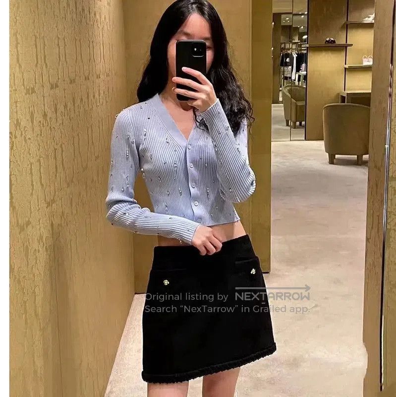 Miu Miu Miu Miu Blue Wool Pullover Sweater for Women . Size M / US 6-8 / IT 42-44 - 8 Thumbnail